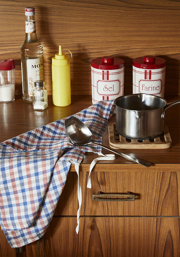 Linge Particulier Patterned Linen Dishtowel Apron