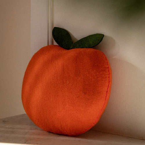Felted Wool Clementine Cushion 13" x 12"