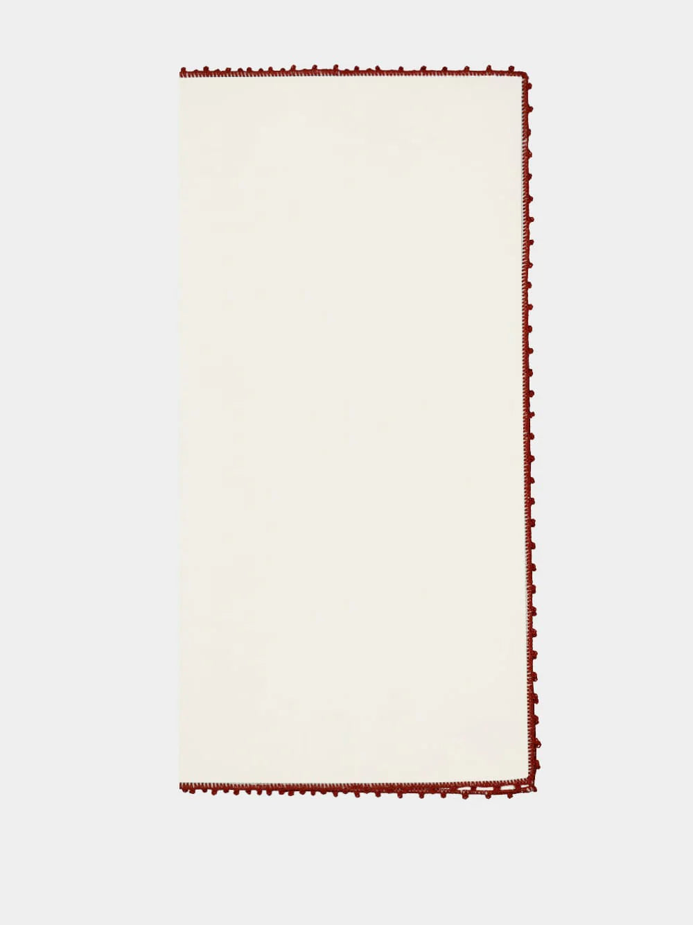 TERESA WHITE LINEN NAPKINS WITH HAND EMBROIDERY, SET OF 4