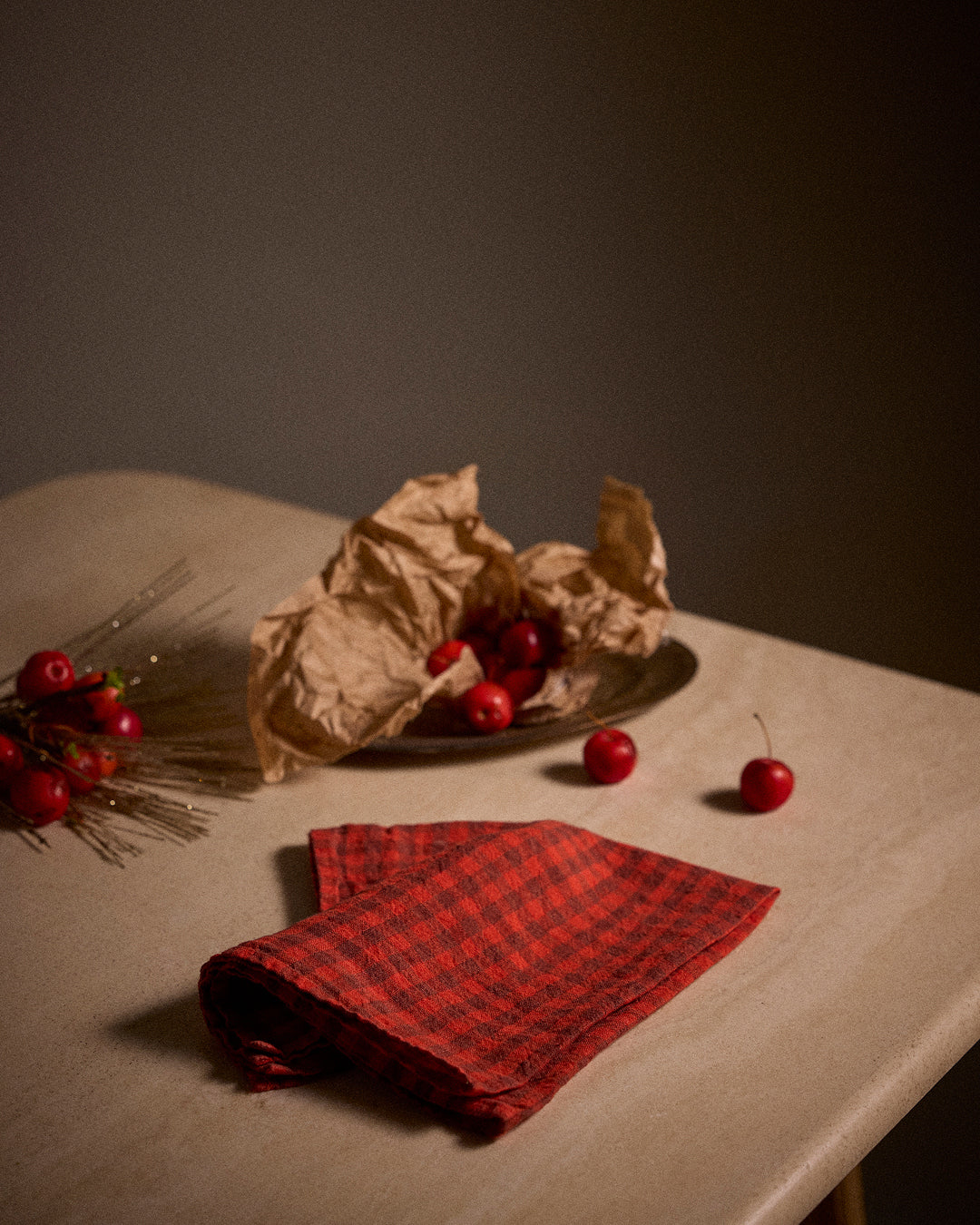 Linge Particulier Patterned Linen Dishtowel Apron