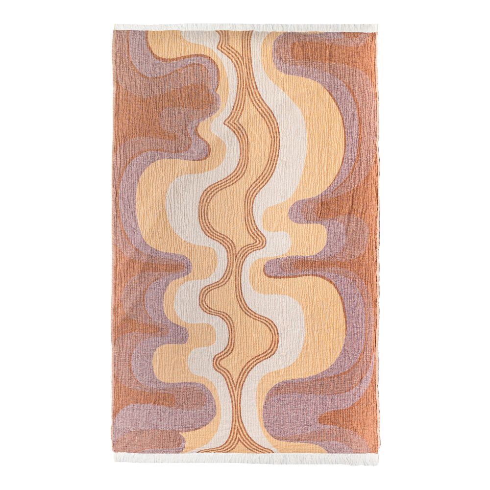 Texas Fouta Summer Towel, Tumeric 51.18" x 78.74"