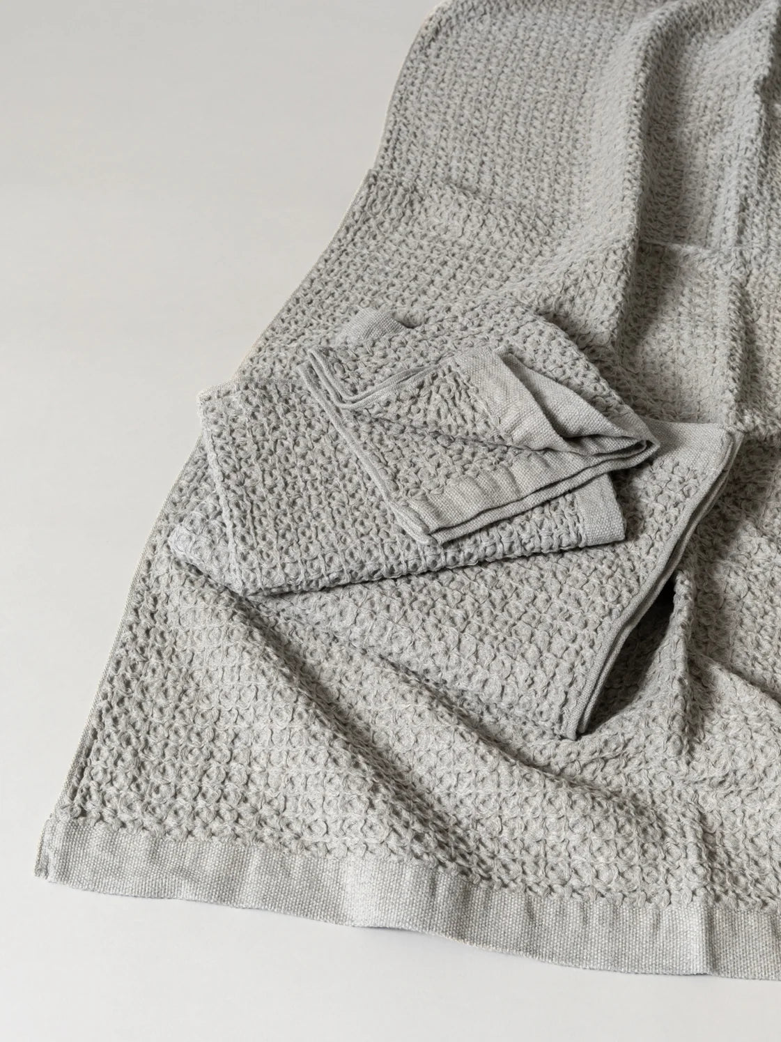 Lattice Linen Bath Towel XL
