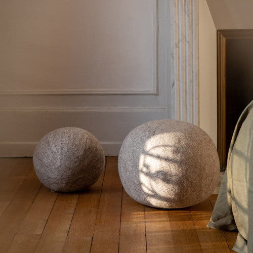 Felted Wool Pouffe Ball XXL 16" Dia.