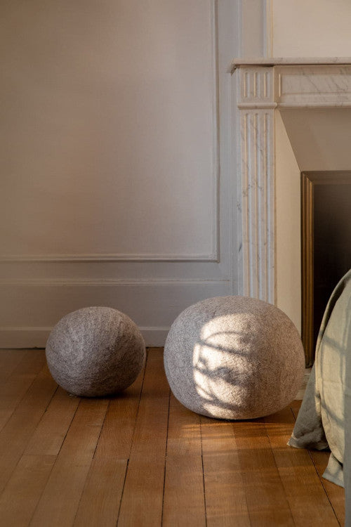 Felted Wool Pouffe Ball XXL 16" Dia.