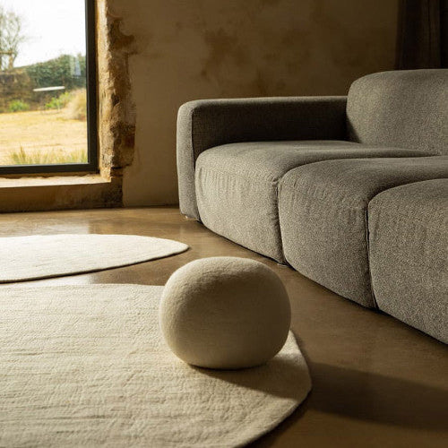 Felted Wool Pouffe Ball XXL 16" Dia.