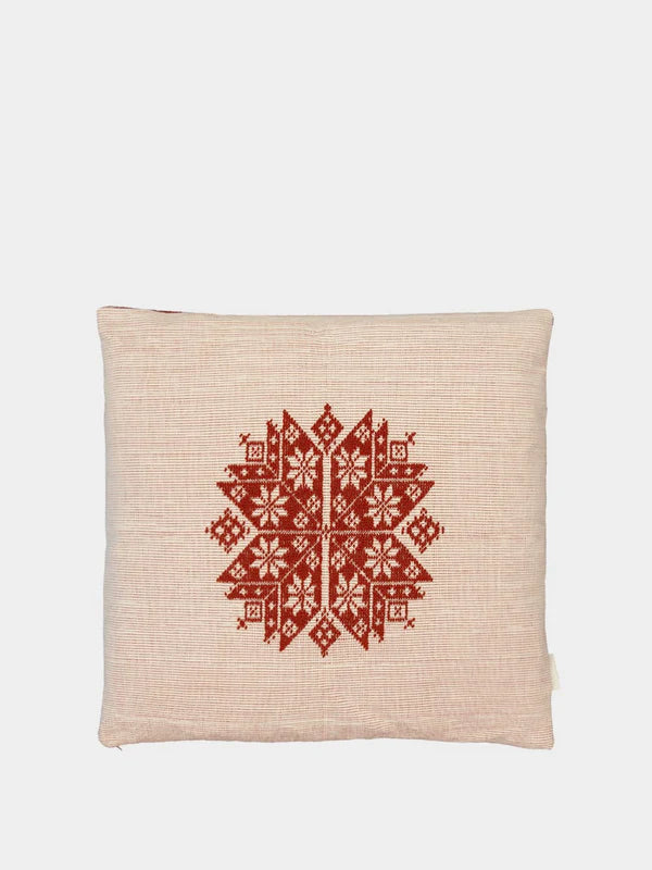AUGUSTA COTTON & LINEN HANDMADE CUSHION