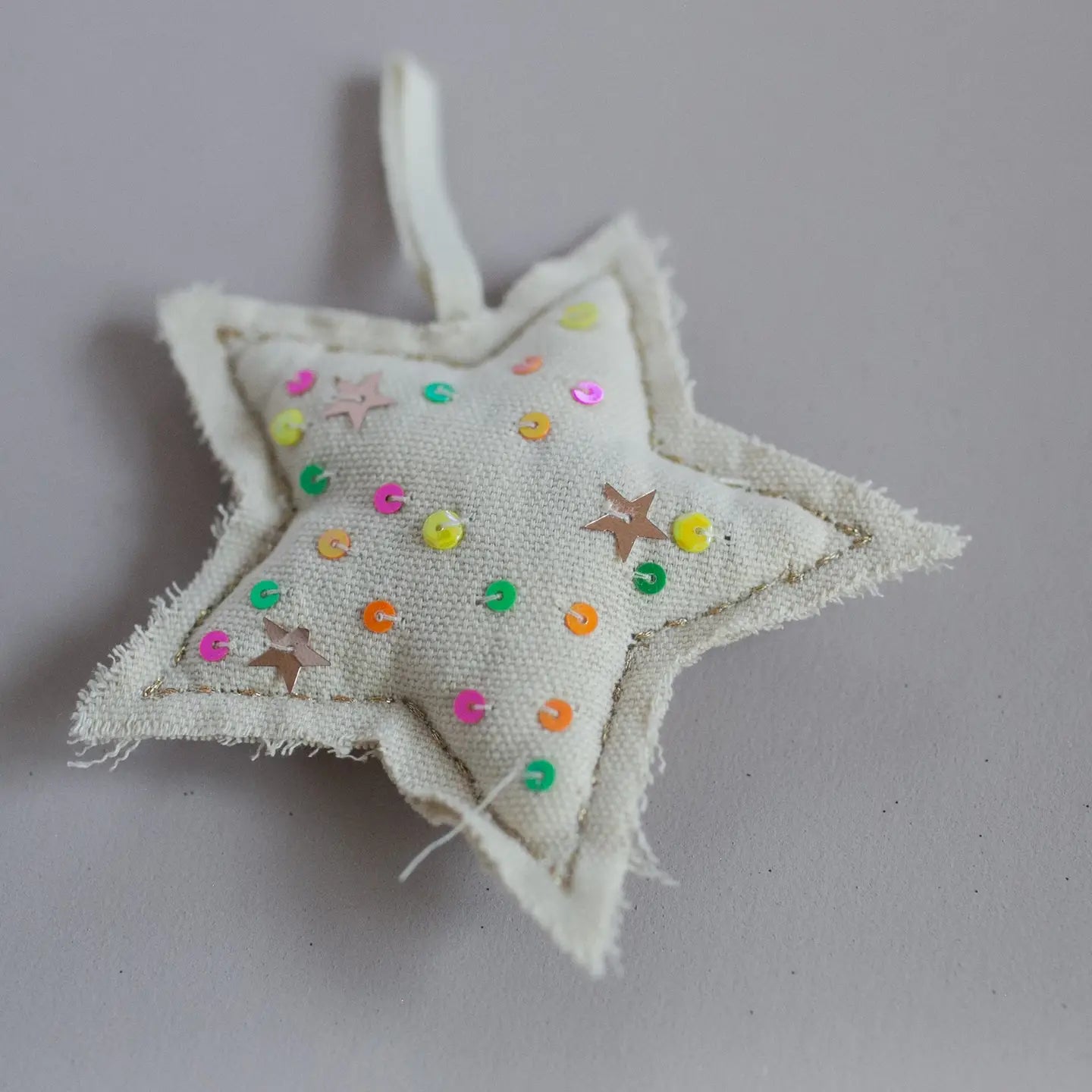 Neon Confetti Star, Cotton Filled