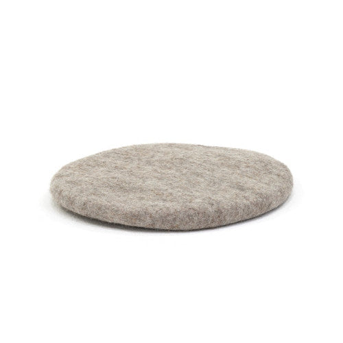 Chakati Round Felted Wool Cushion 16"diameter x 1.5"Thick