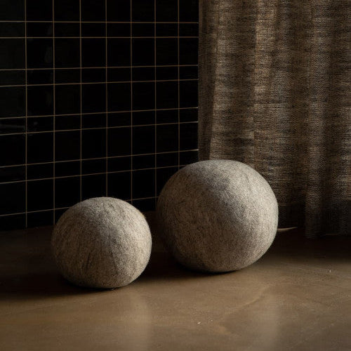 Felted Wool Pouffe Ball XXL 16" Dia.