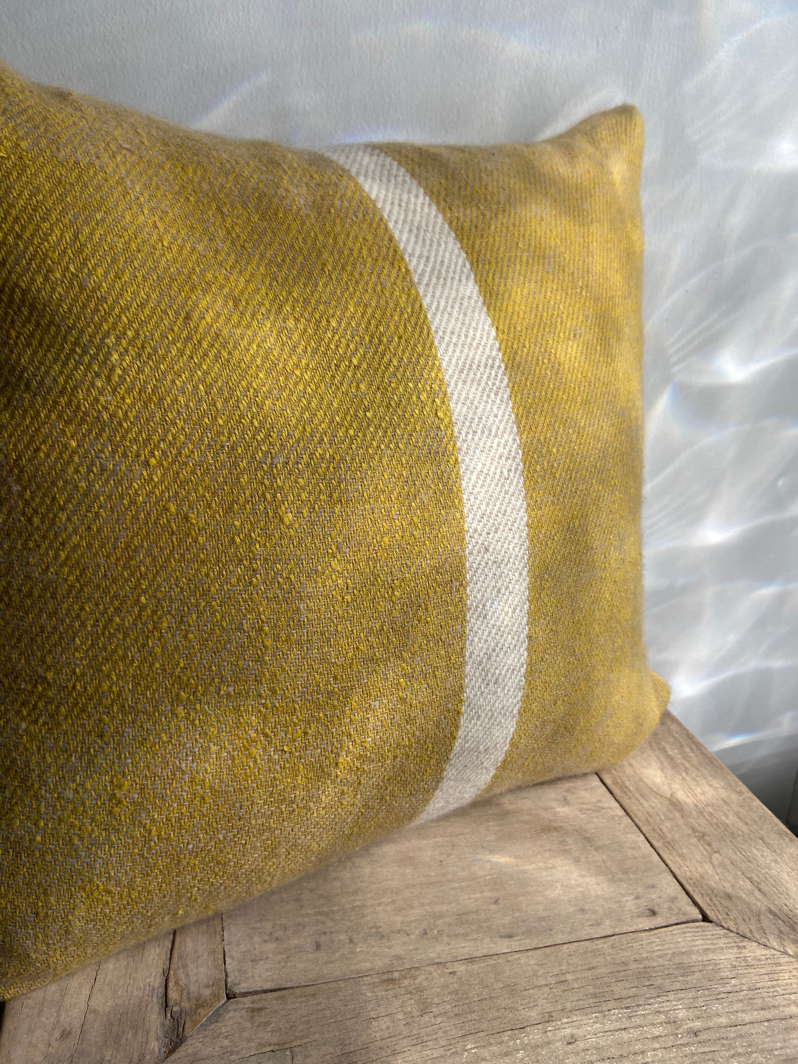 Cashmere Silk Stripe Cushion 20" x 20"