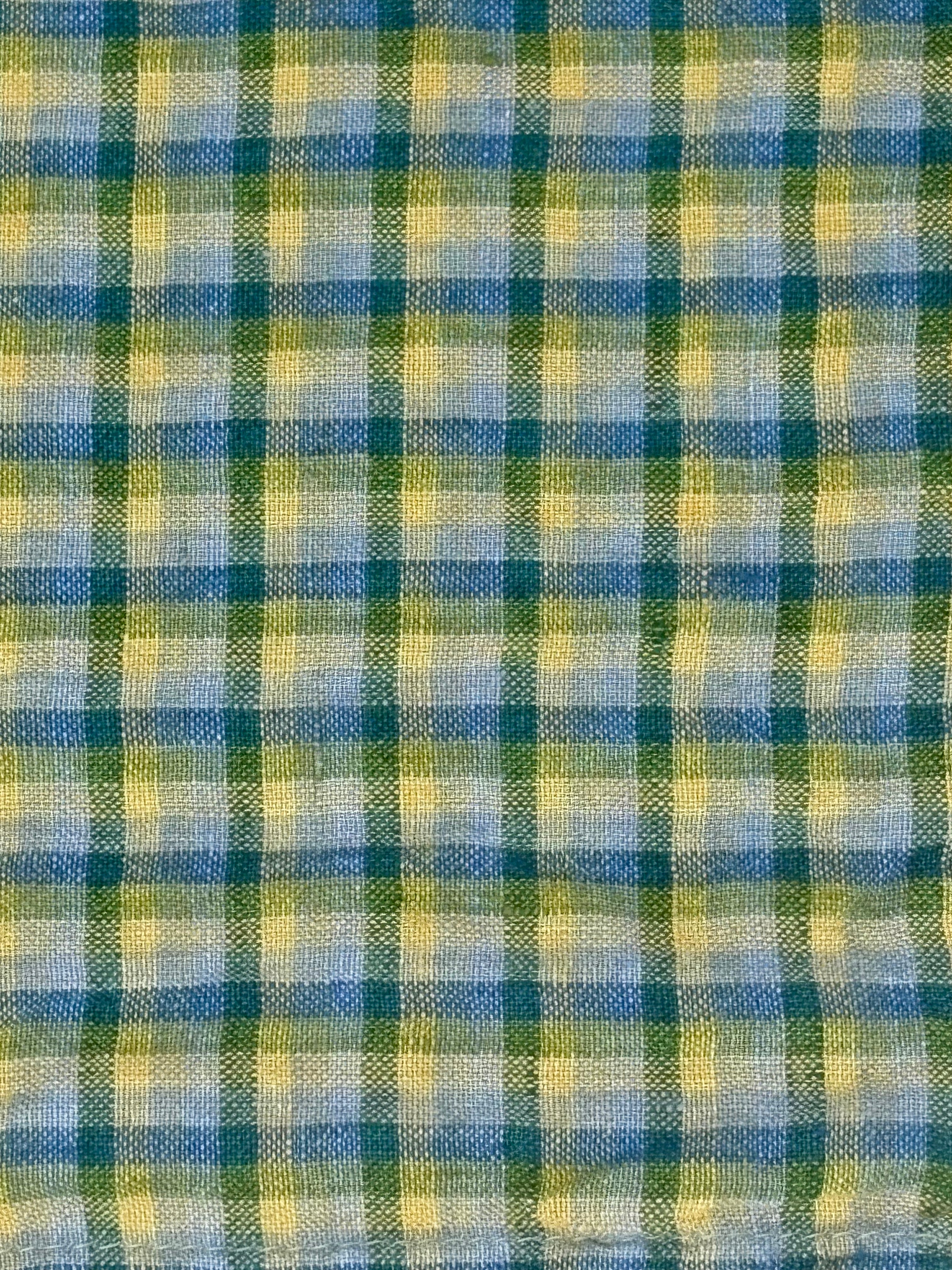 100% Linen Standard Pillowcase - checks and stripes