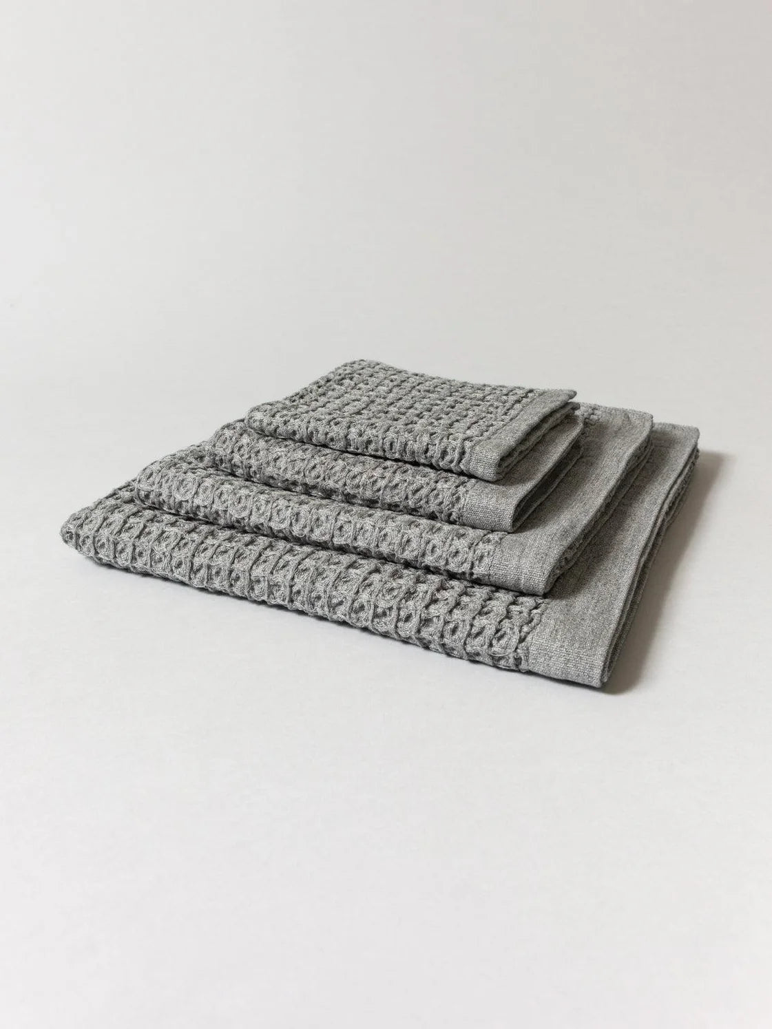 Homebody Denver Lattice Linen Hand Towel - Thumbnail 3
