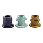 Candle Holder Glazed Molly 01, Set of 3