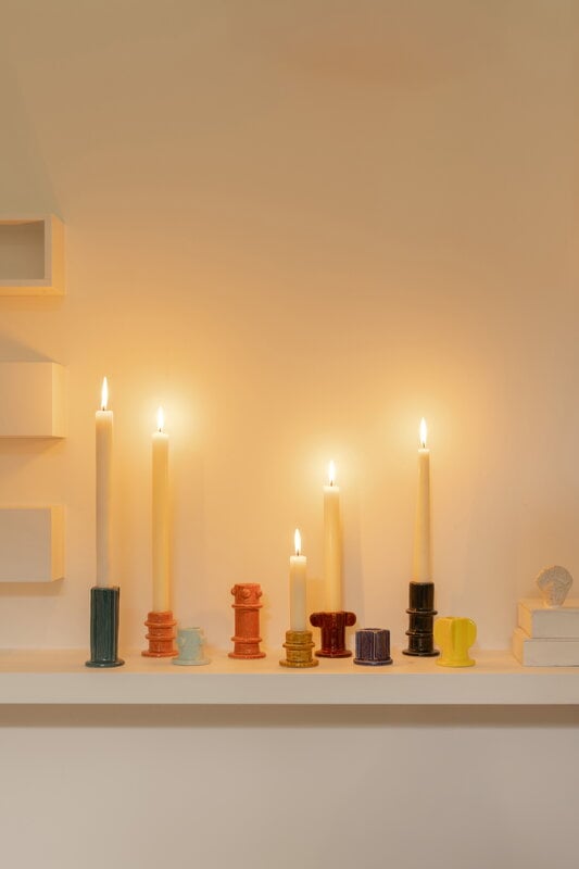 Candle Holder Glazed Molly 03, Set of 3