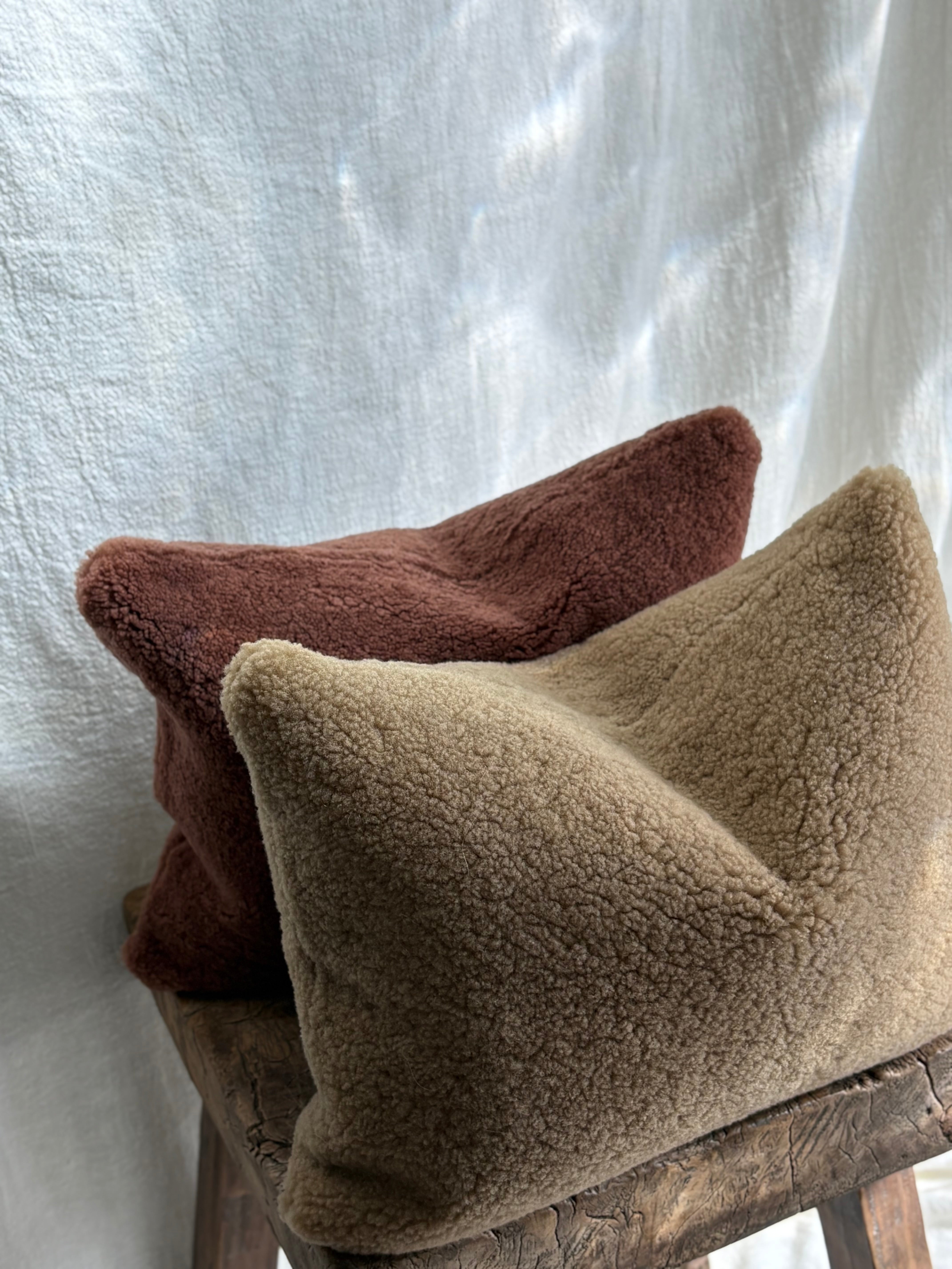 Maison de Vacances Cushion Vice Versa Tinted Bouclette Sheep 12" x 16"