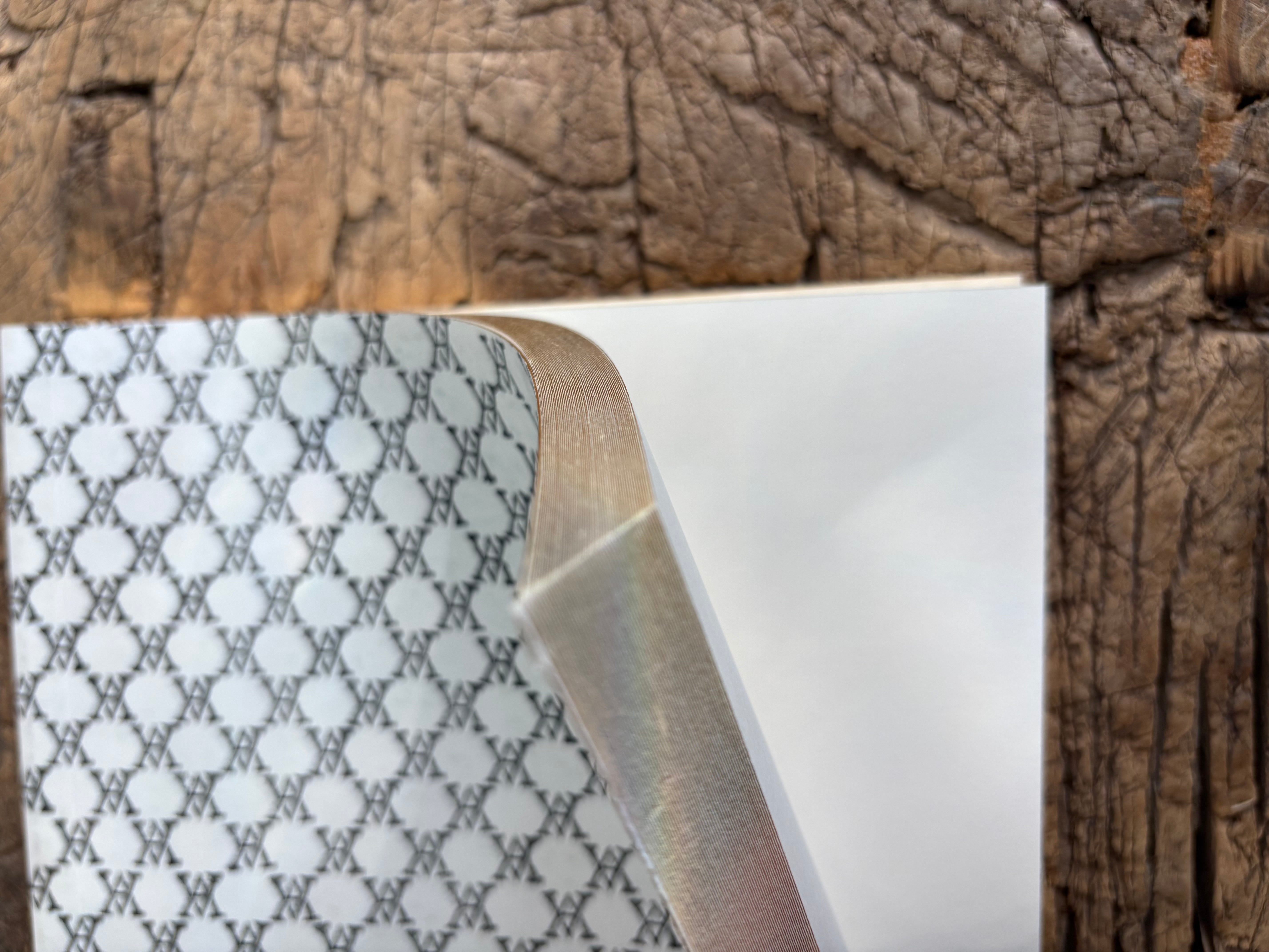 Astier de Villatte Large Notepad White Monogram