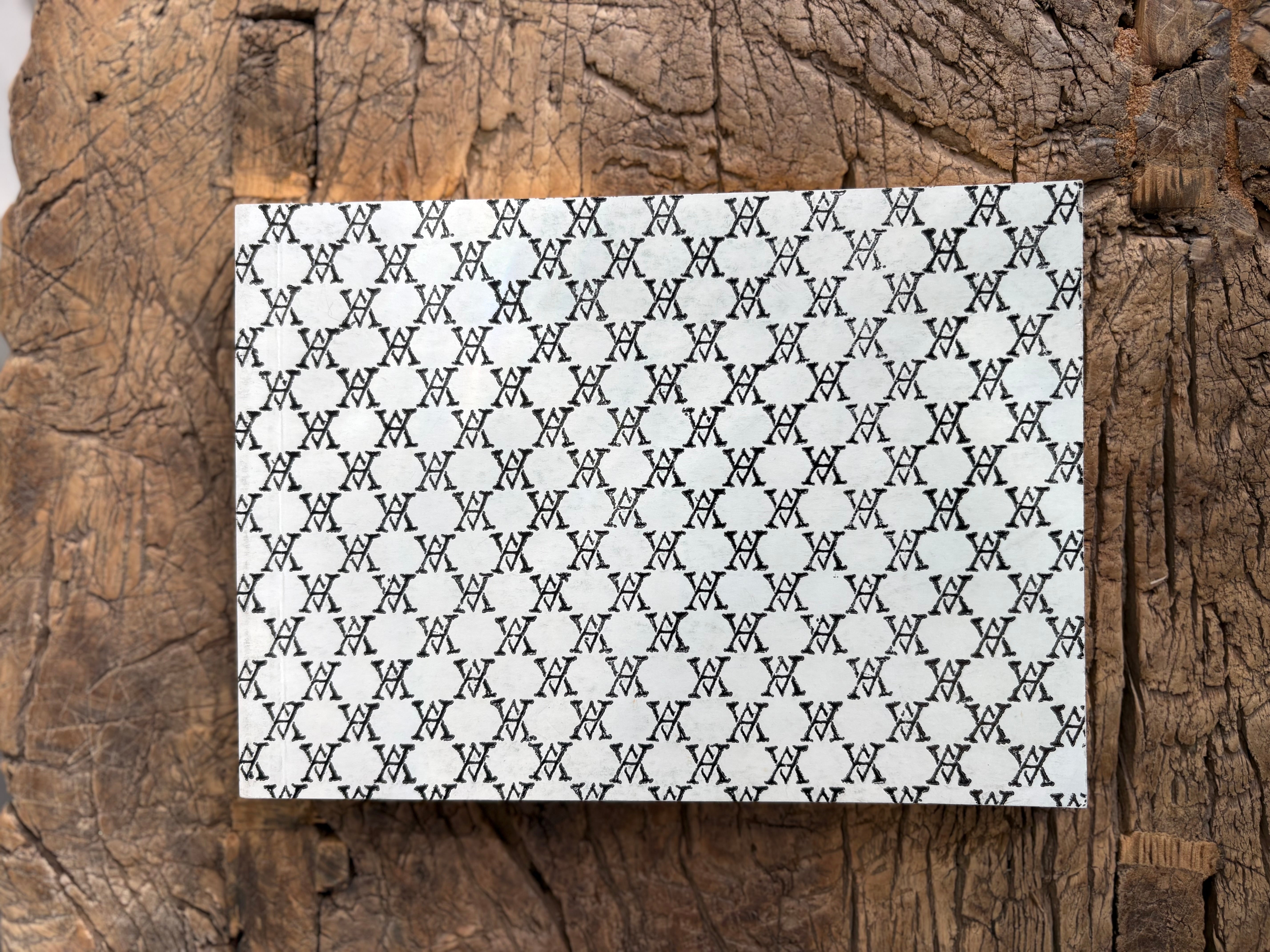 Astier de Villatte Large Notepad White Monogram