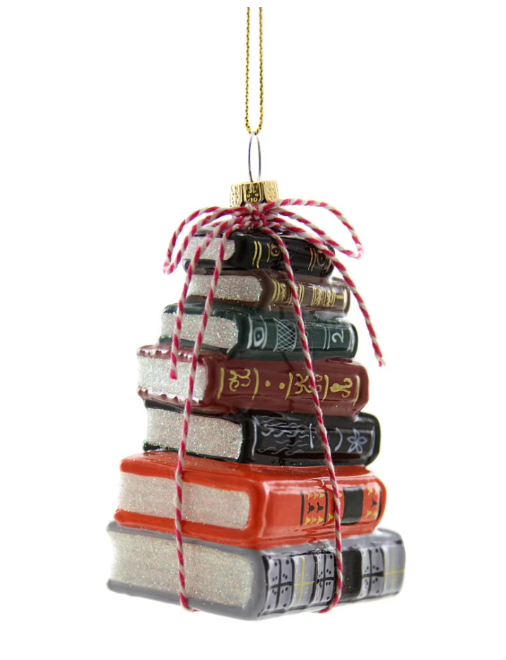 Stacked Books Ornament