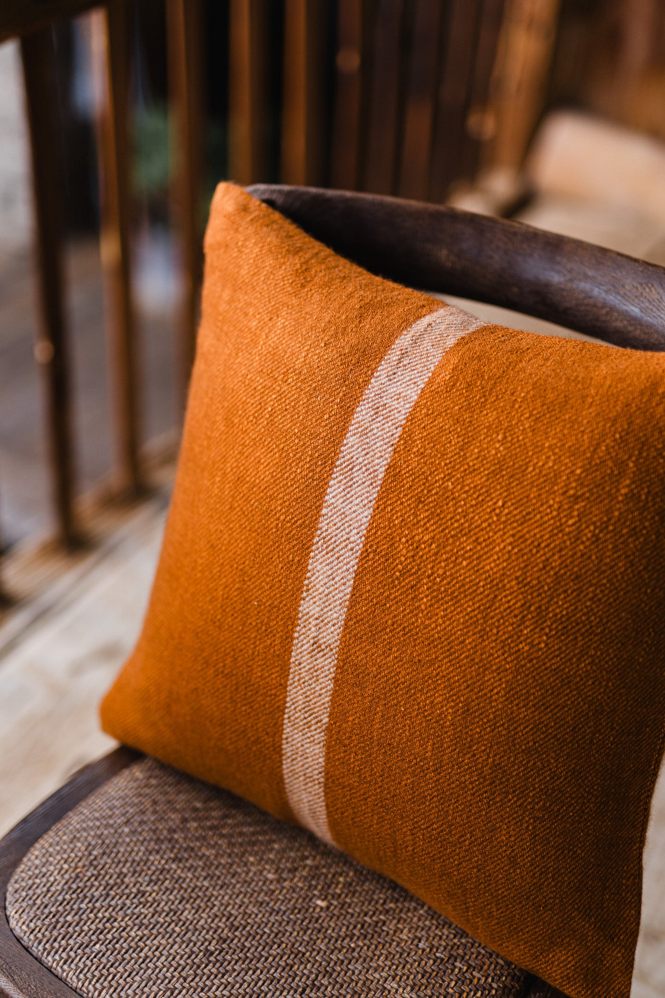 Cashmere Silk Stripe Cushion 20" x 20"