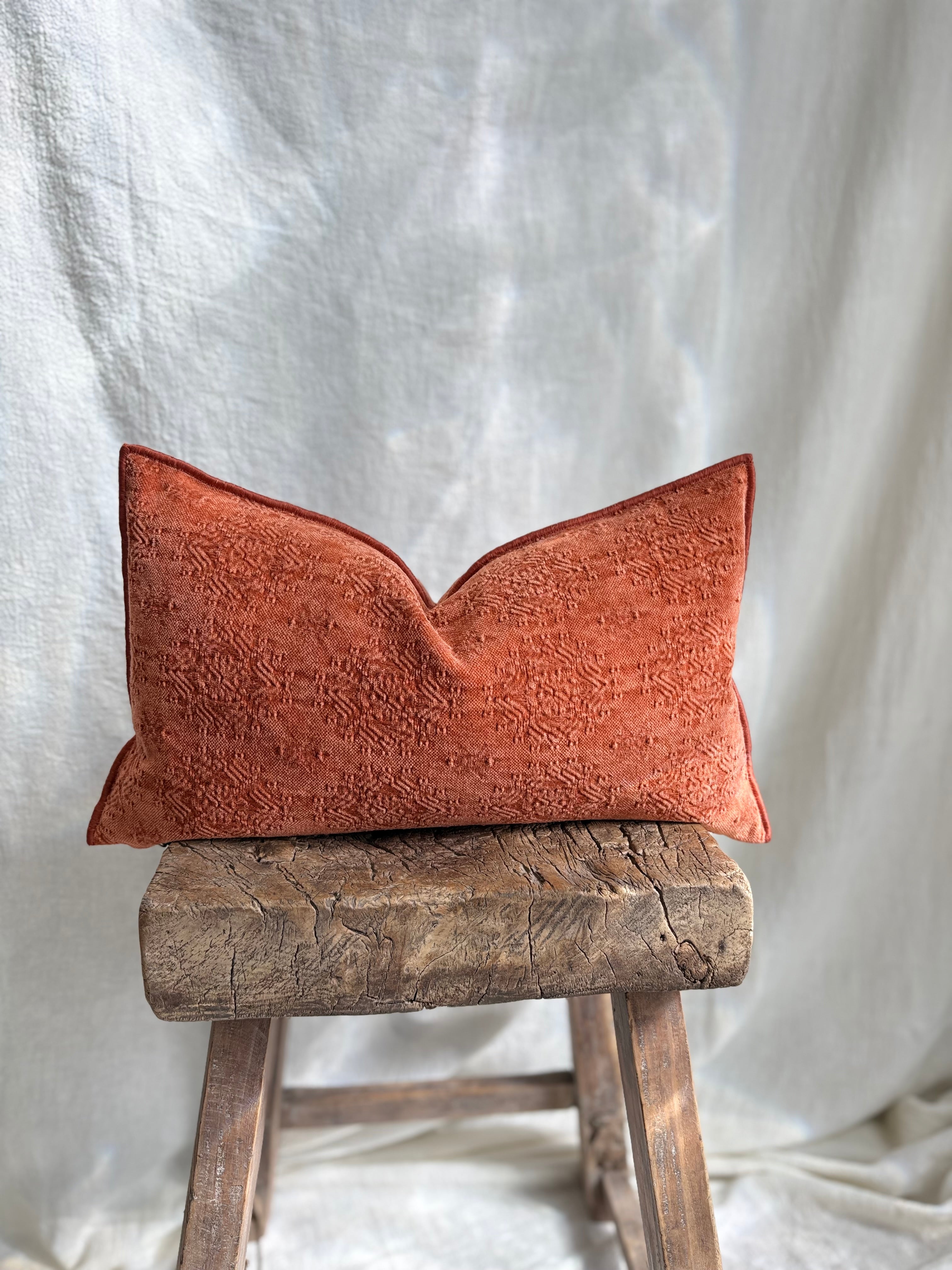 Maison de Vacances Cushion Vice Versa Stone Washed Jacquard Kilim 12" x 20"