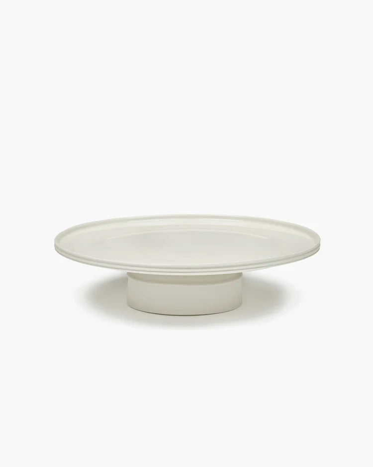 Kelly Wearstler Cake Stand Alabaster Dune with Glass Dome