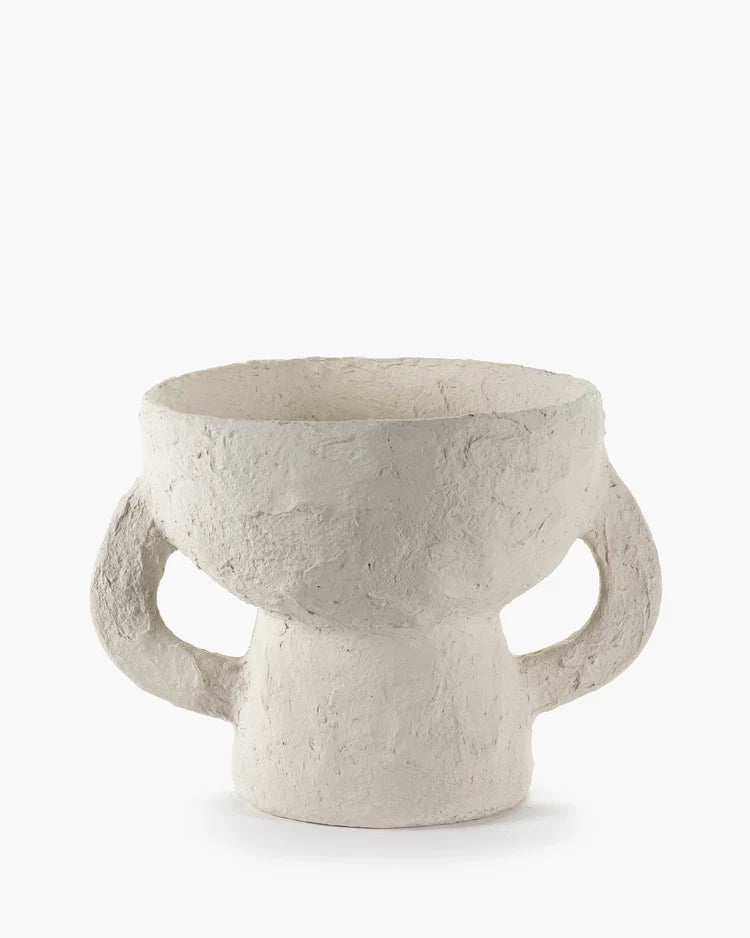 Vase Earth S, White
