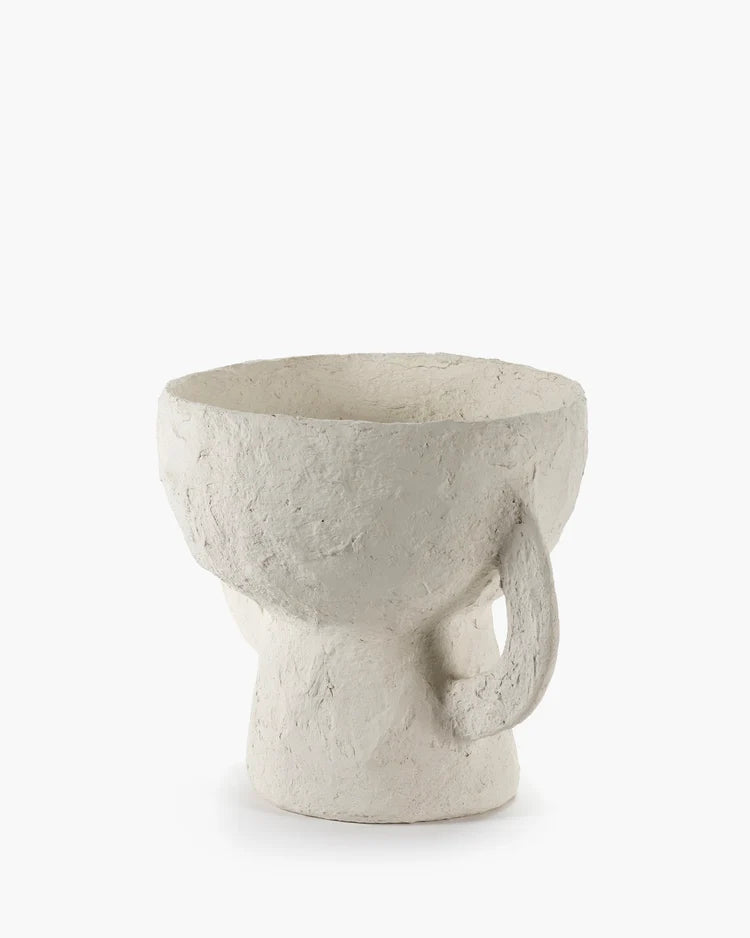 Vase Earth S, White