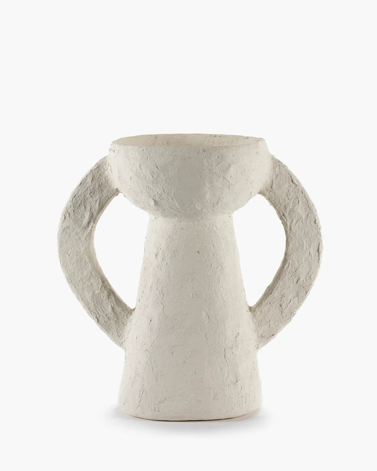 Vase Earth L, White