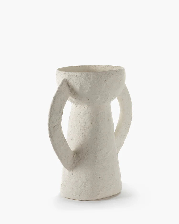 Vase Earth L, White