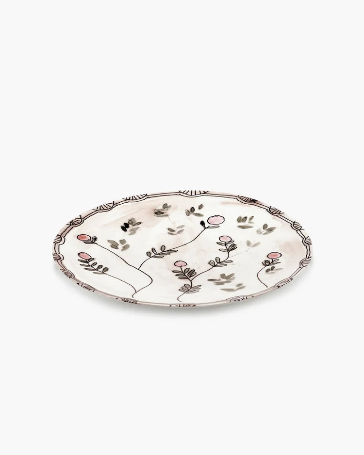 Marni Collection Serving Plate L Mirtillo Nude Midnight Flowers