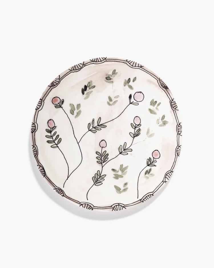Marni Collection Serving Plate L Mirtillo Nude Midnight Flowers