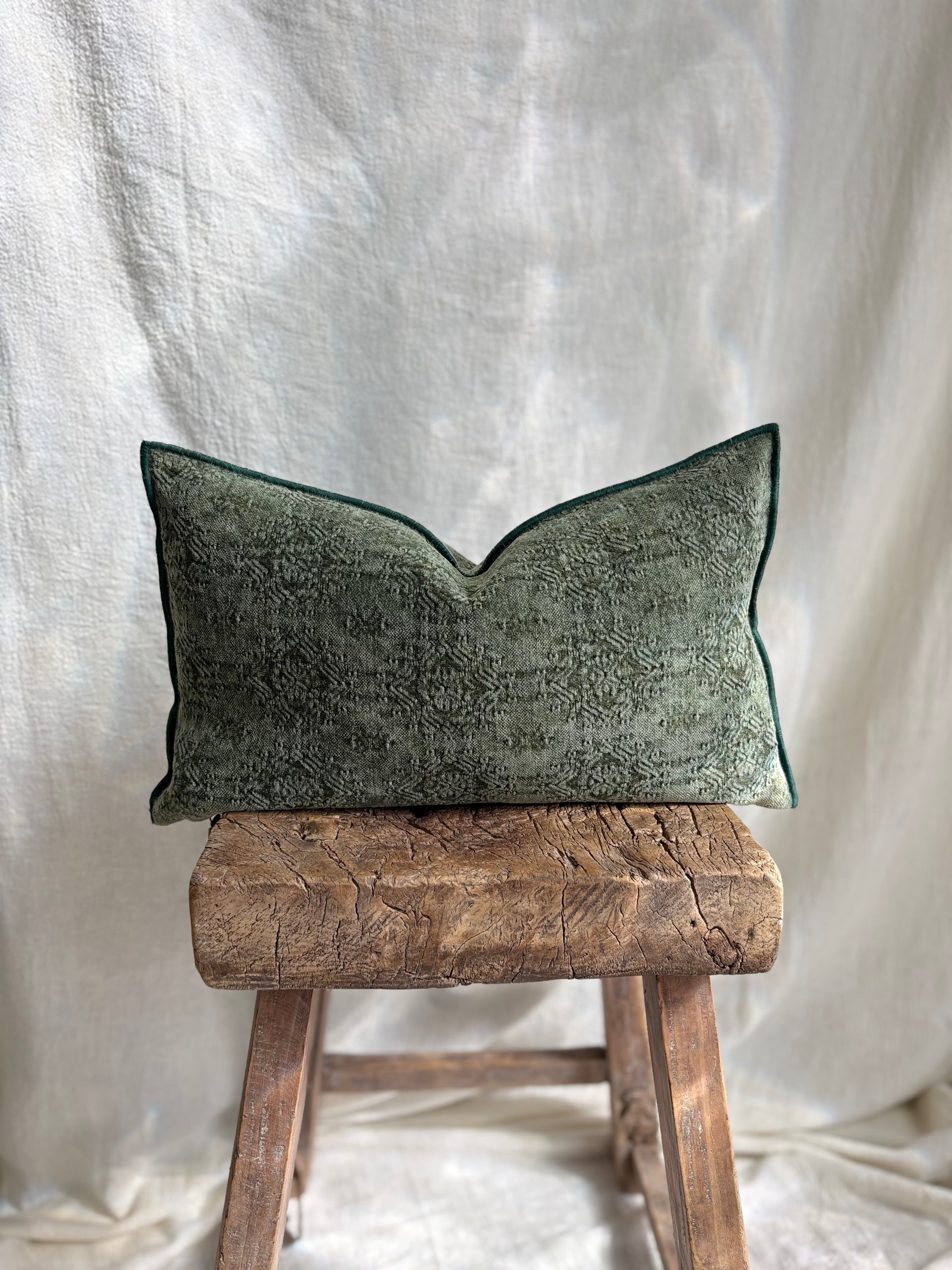 Maison de Vacances Cushion Vice Versa Stone Washed Jacquard Kilim 12" x 20"