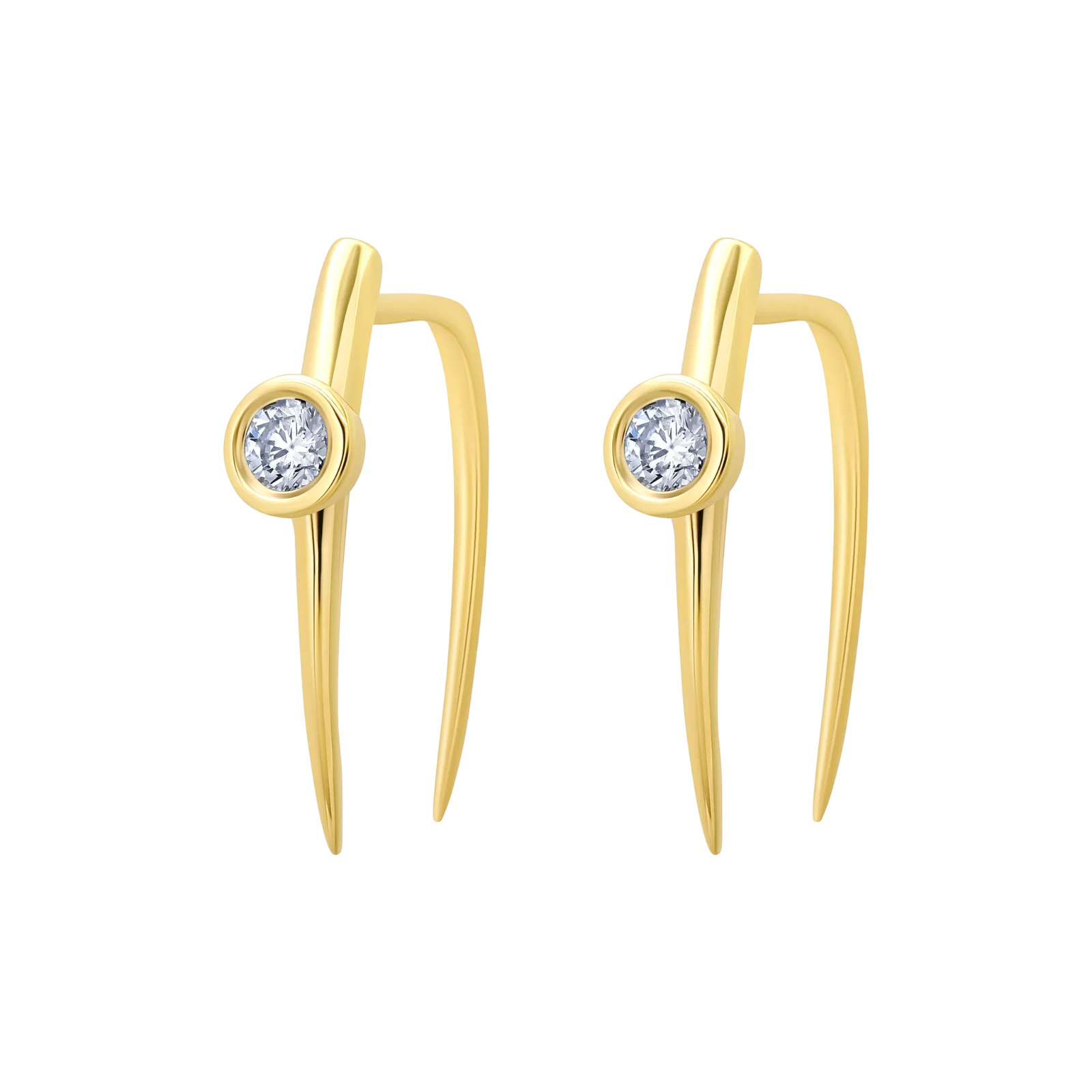 Gabriela Artigas Classic Infinite Tusk with Floating Diamond Earring (Single)