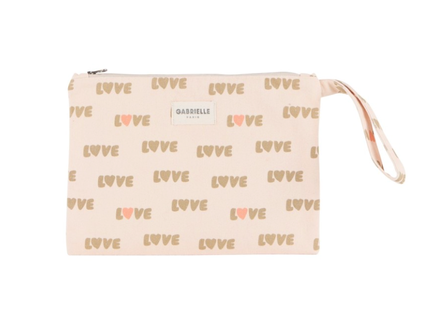 Gabrielle Paris Pouch with Handle LOVE