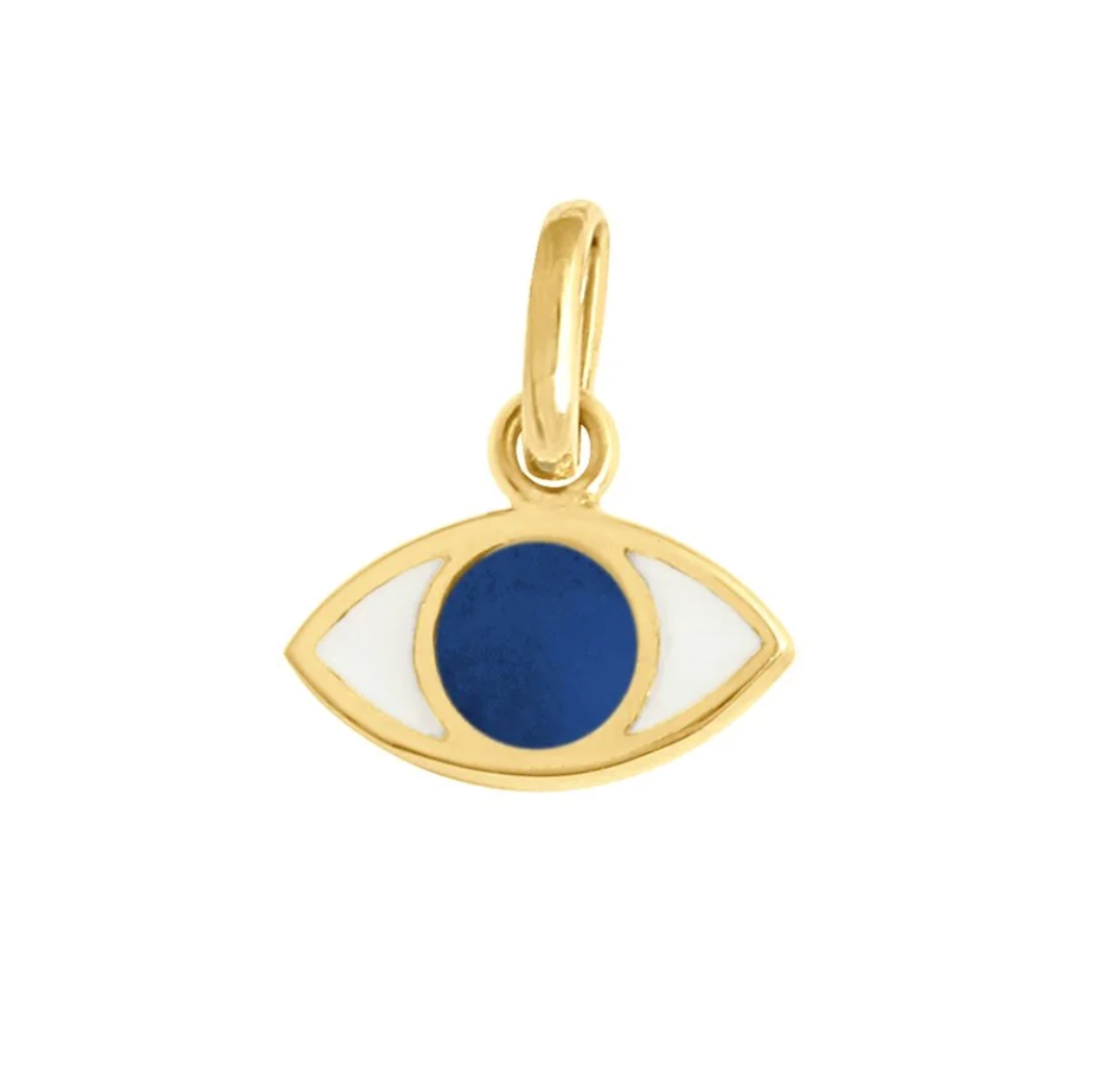 Gigi Clozeau Eye Pendant 18kt. Yellow Gold and Lapis
