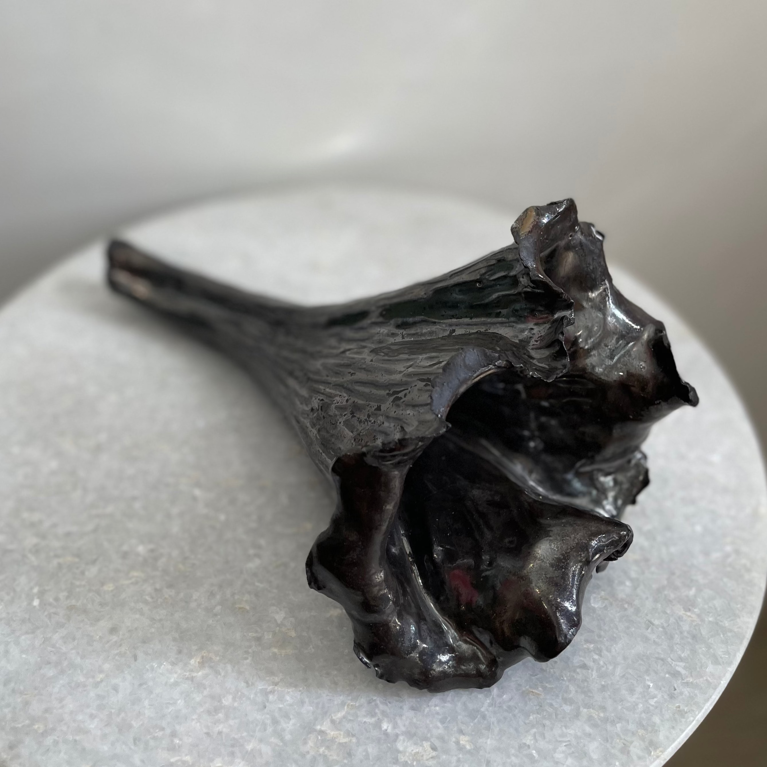 Handmade Ceramic Black Trumpet Mushroom #6