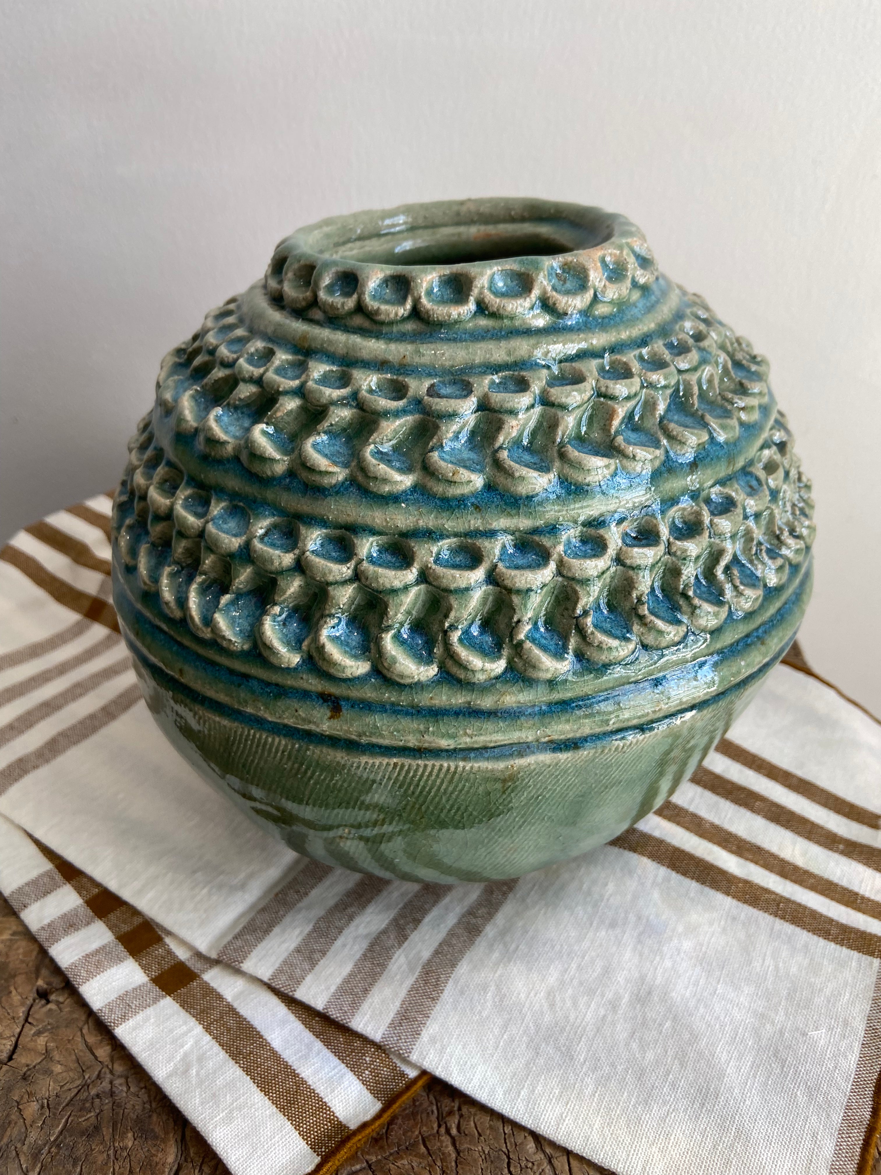 Handmade Ceramic Moon Vase