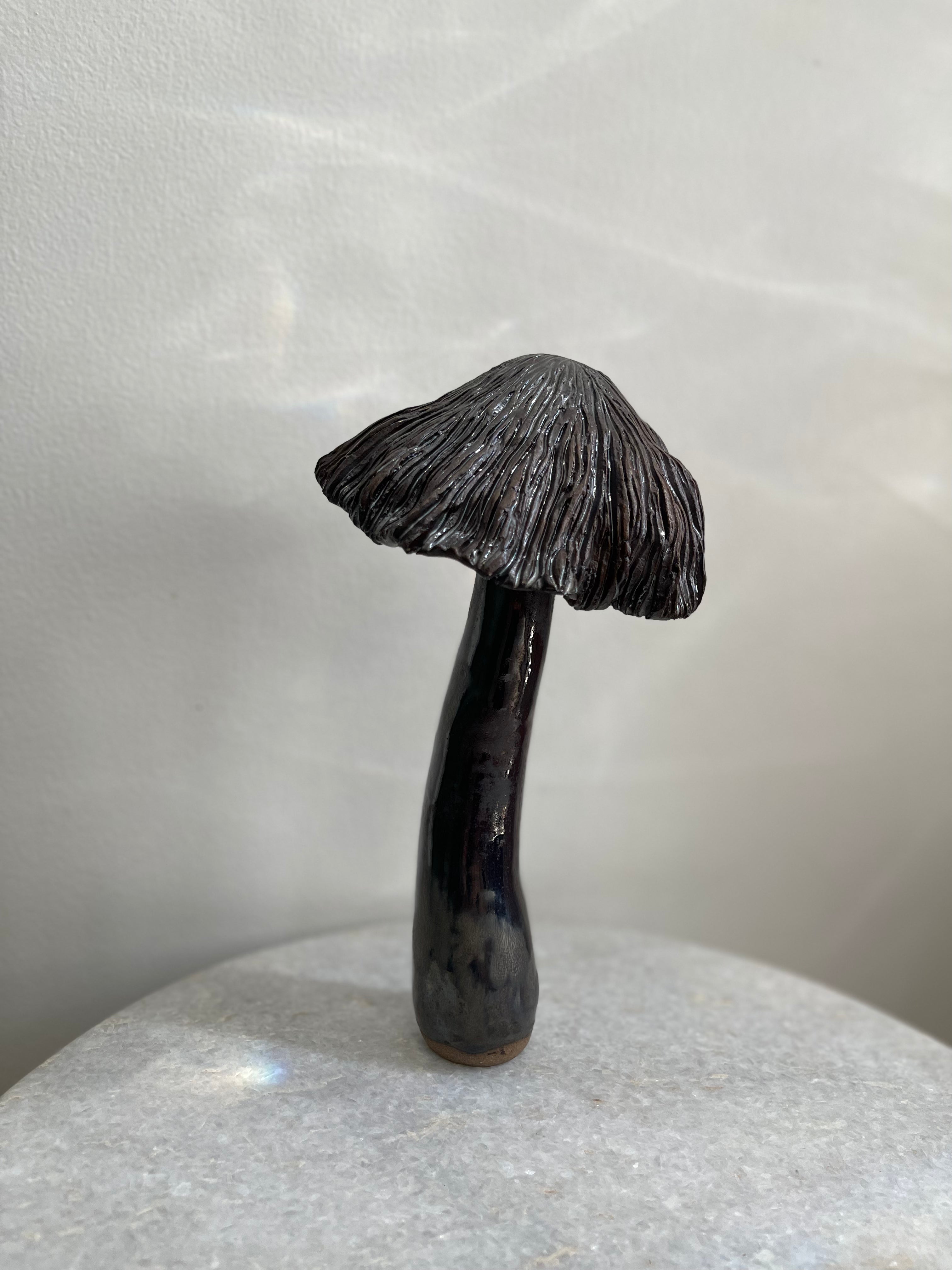 Handmade Ceramic Ink Cap Mushroom #3