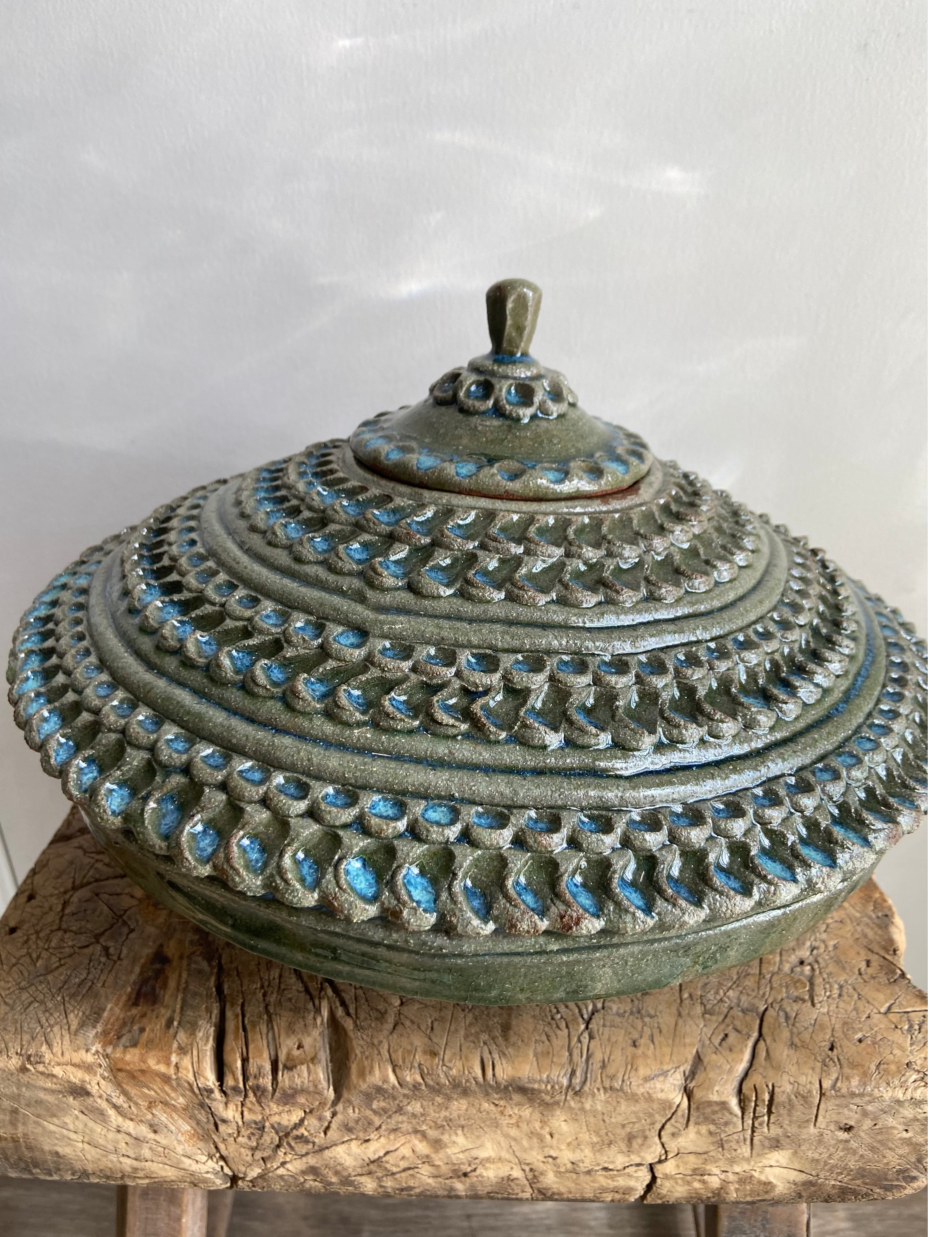 Handmade Ceramic Lidded Vase
