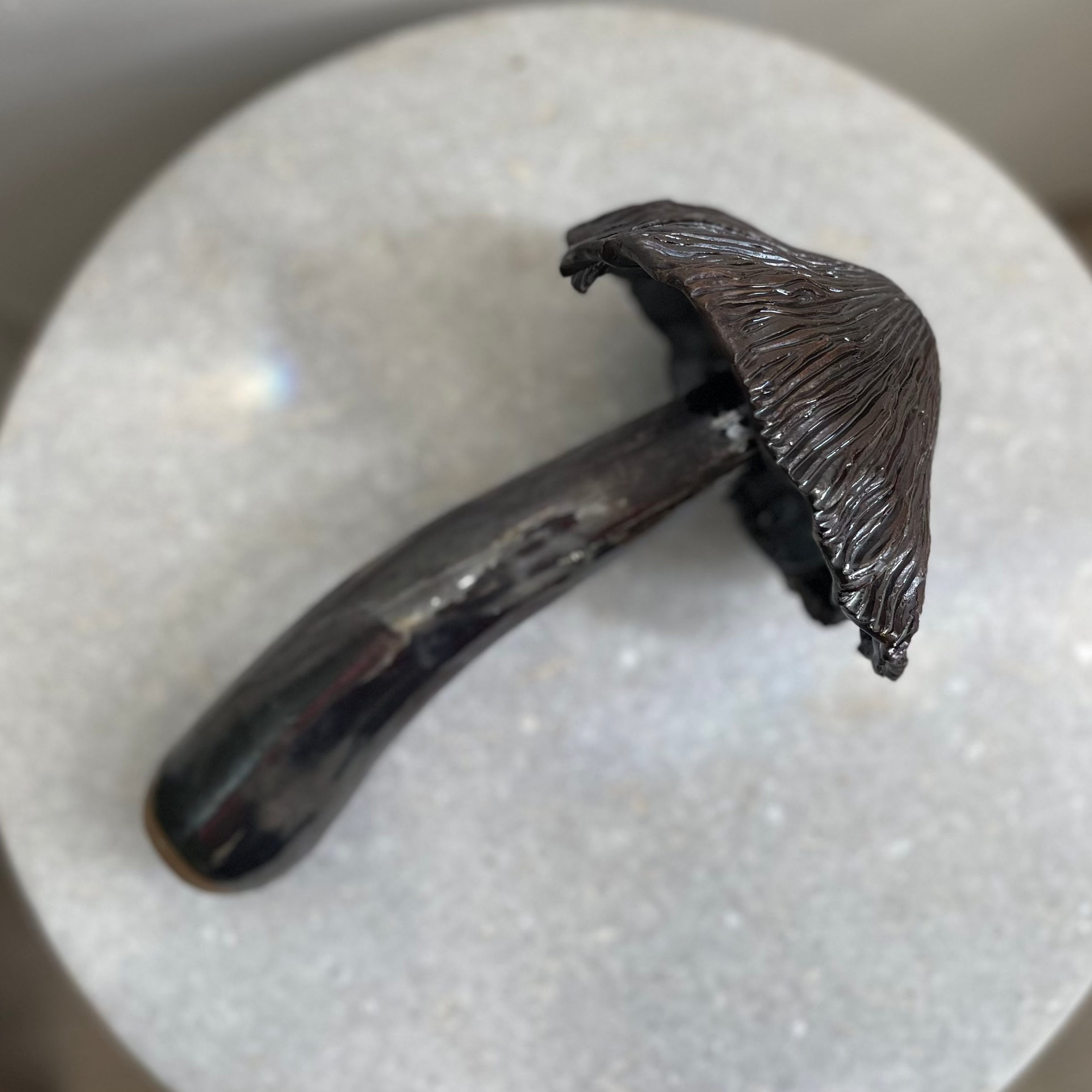 Handmade Ceramic Ink Cap Mushroom #3