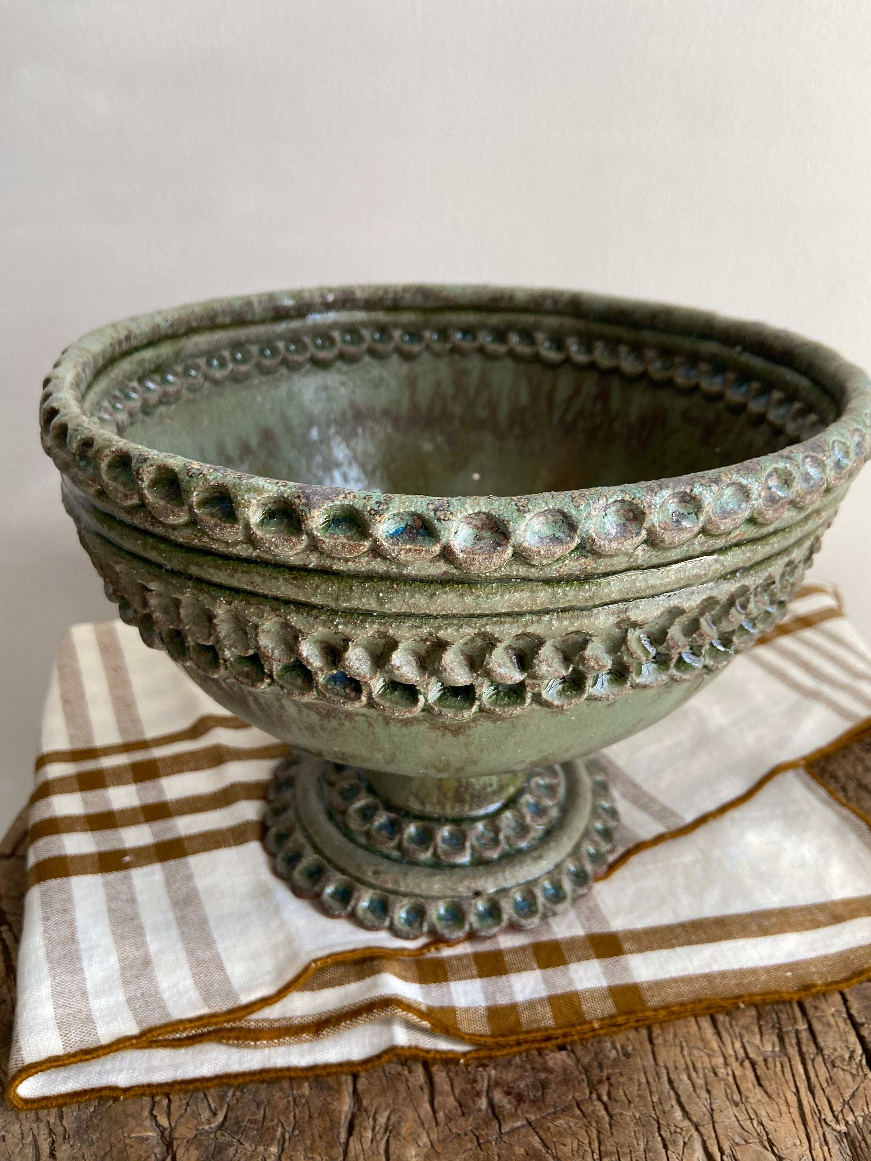 Handmade Ceramic Standing Fruit Bowl