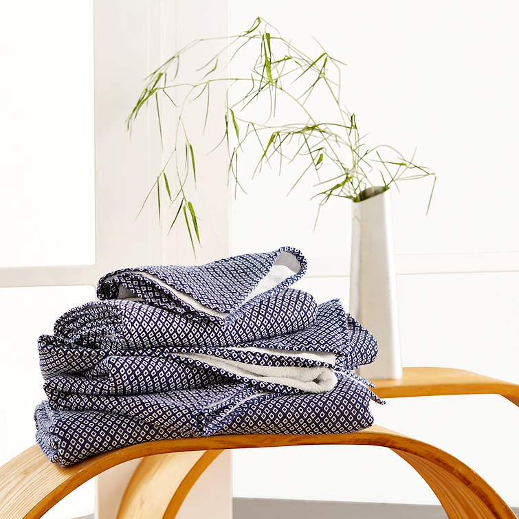 Japanese Fine Pattern Bath Towel 28" x 55"
