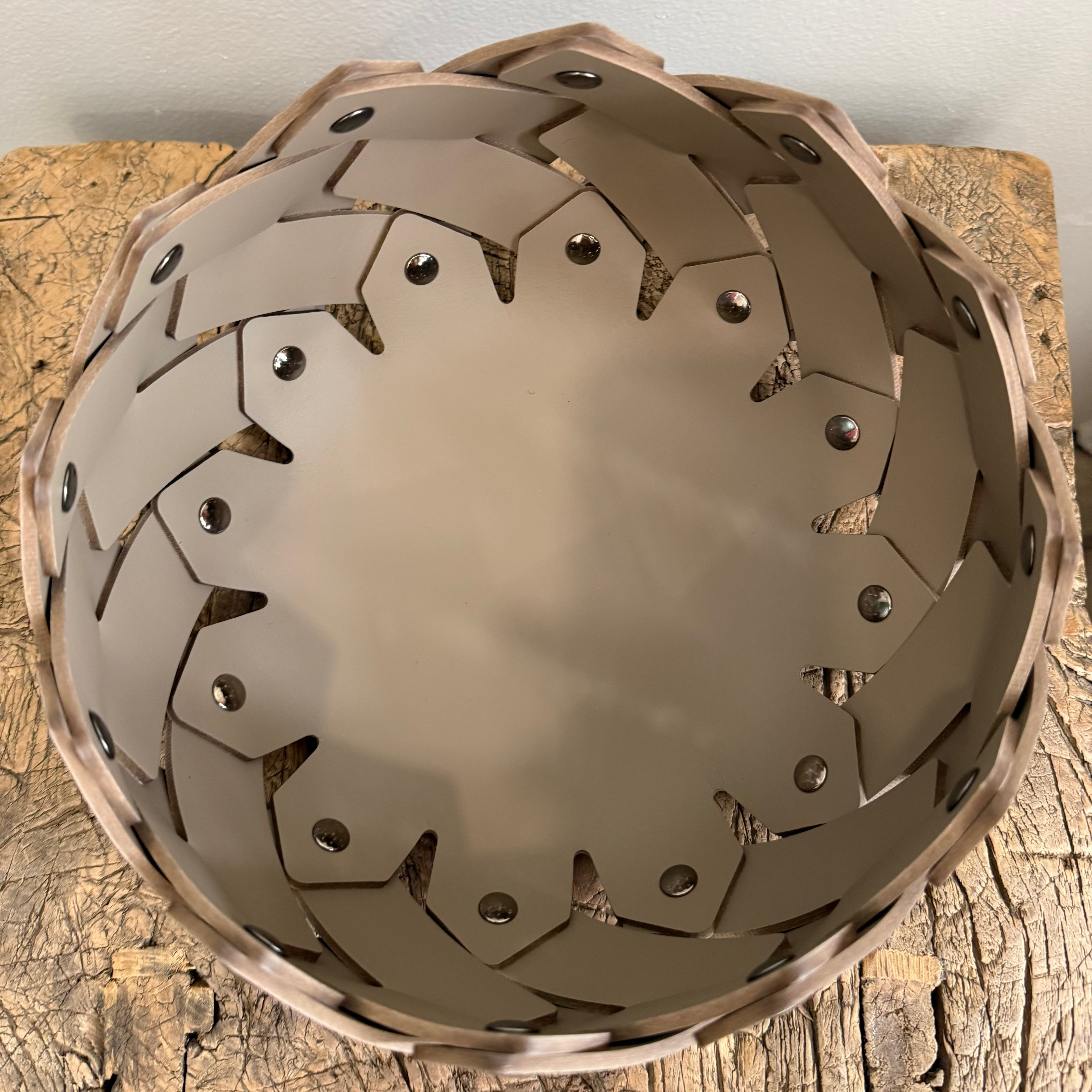 Almeria Round Leather Basket XSmall Antibes