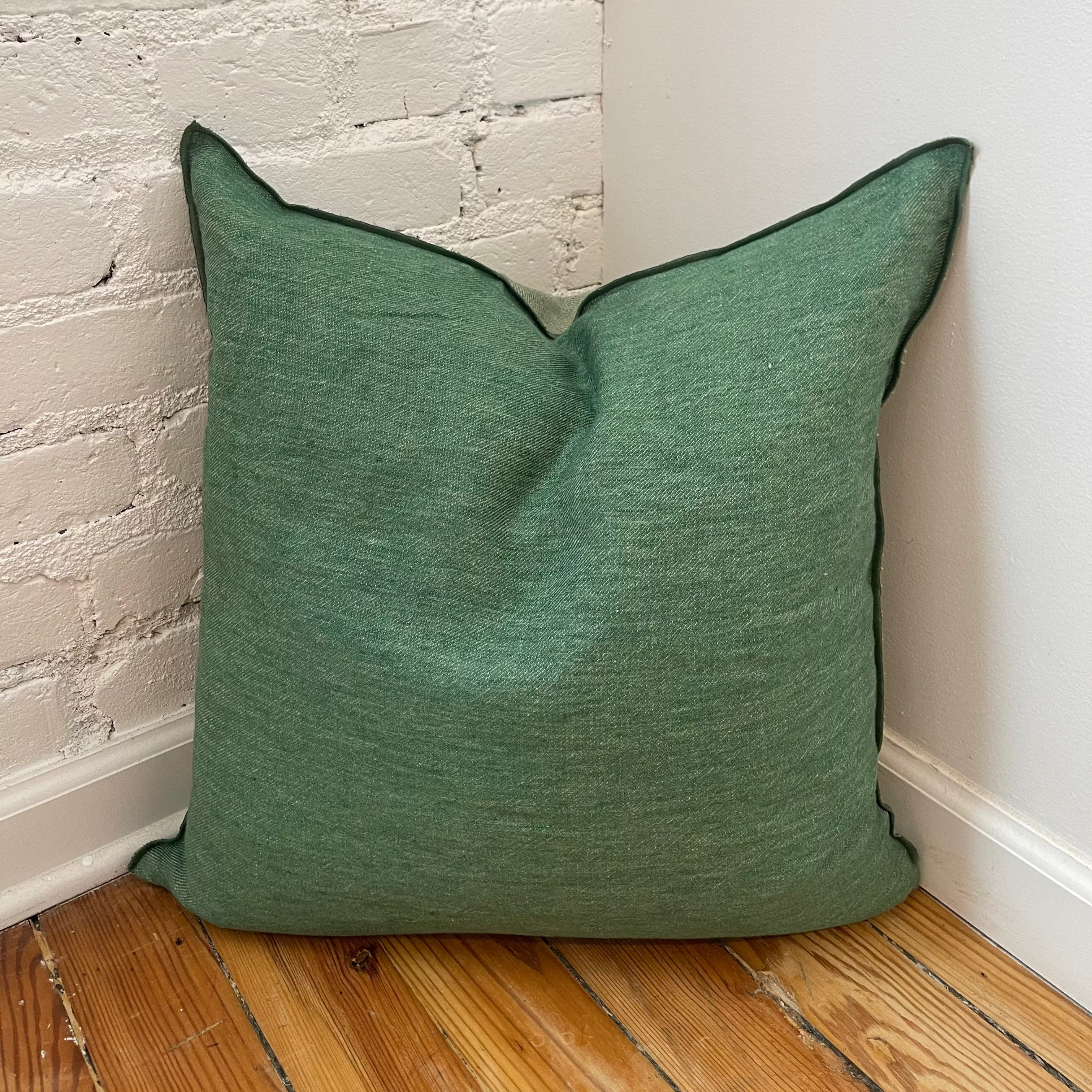 Maison de Vacances Cushion Vice Versa Crumpled Washed Linen 20" x 20"