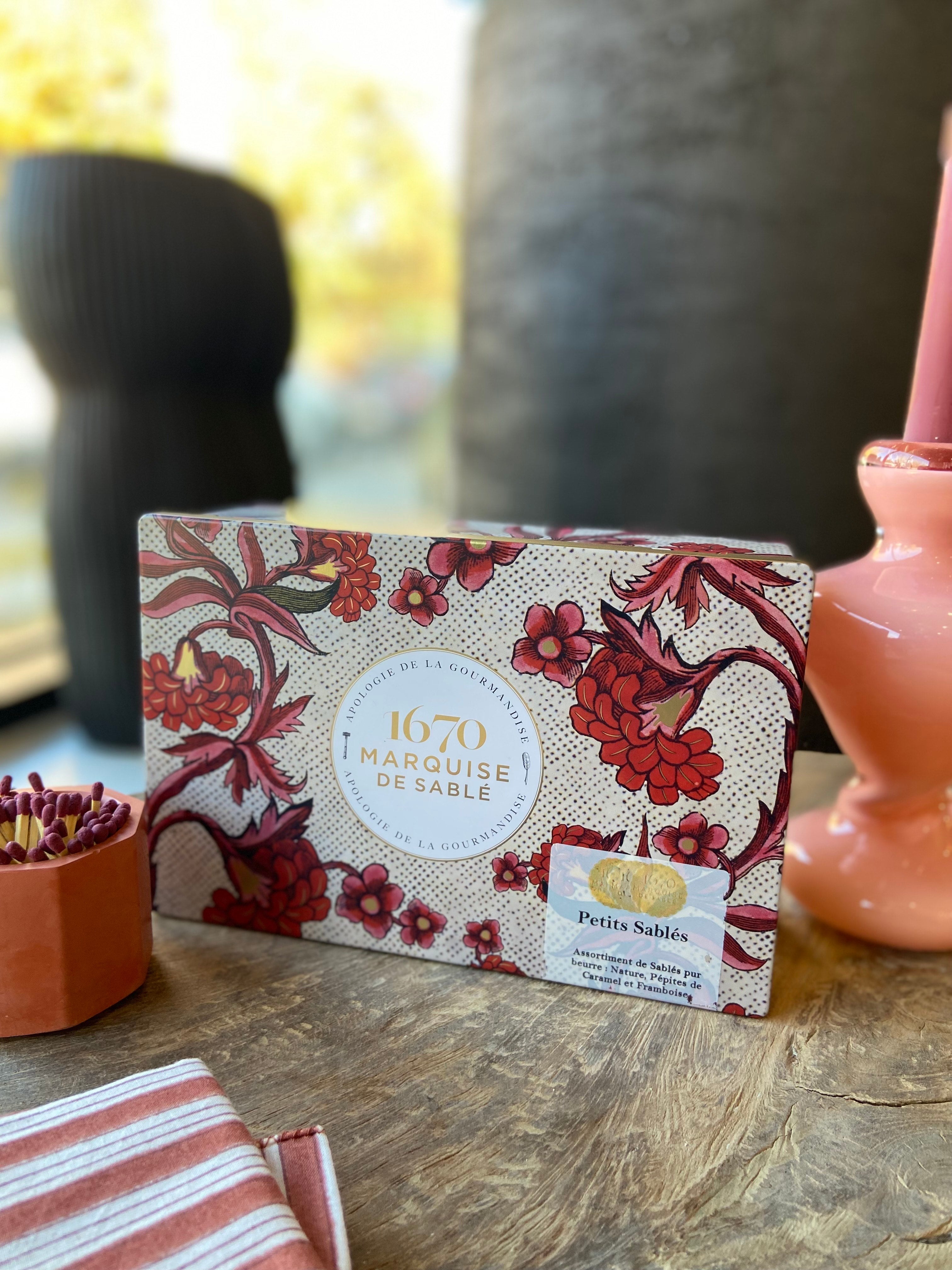 La Sablesienne "Floral Reverie" Shortbread Biscuit Assortment in a Decorative Tin