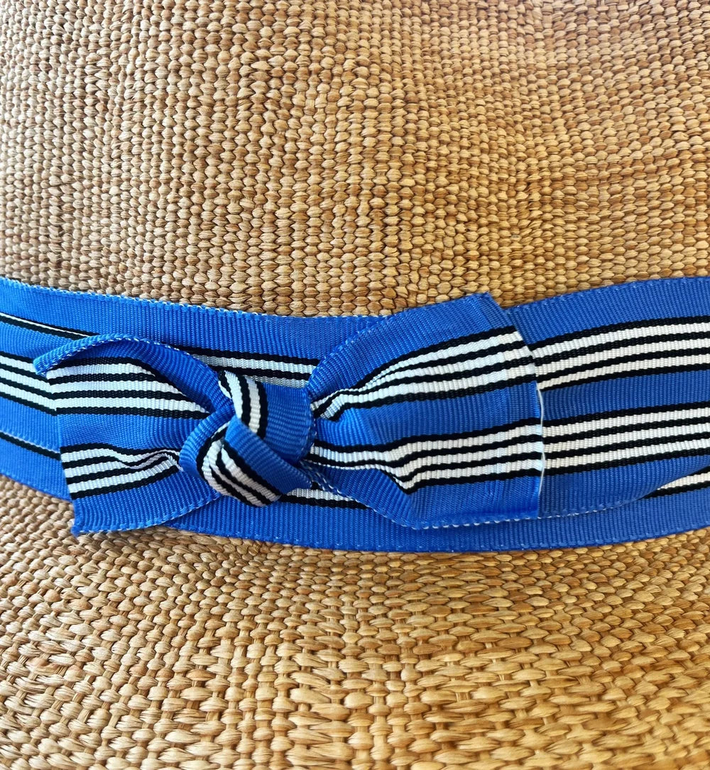Rise N' Shine Hat, Striped Ribbon