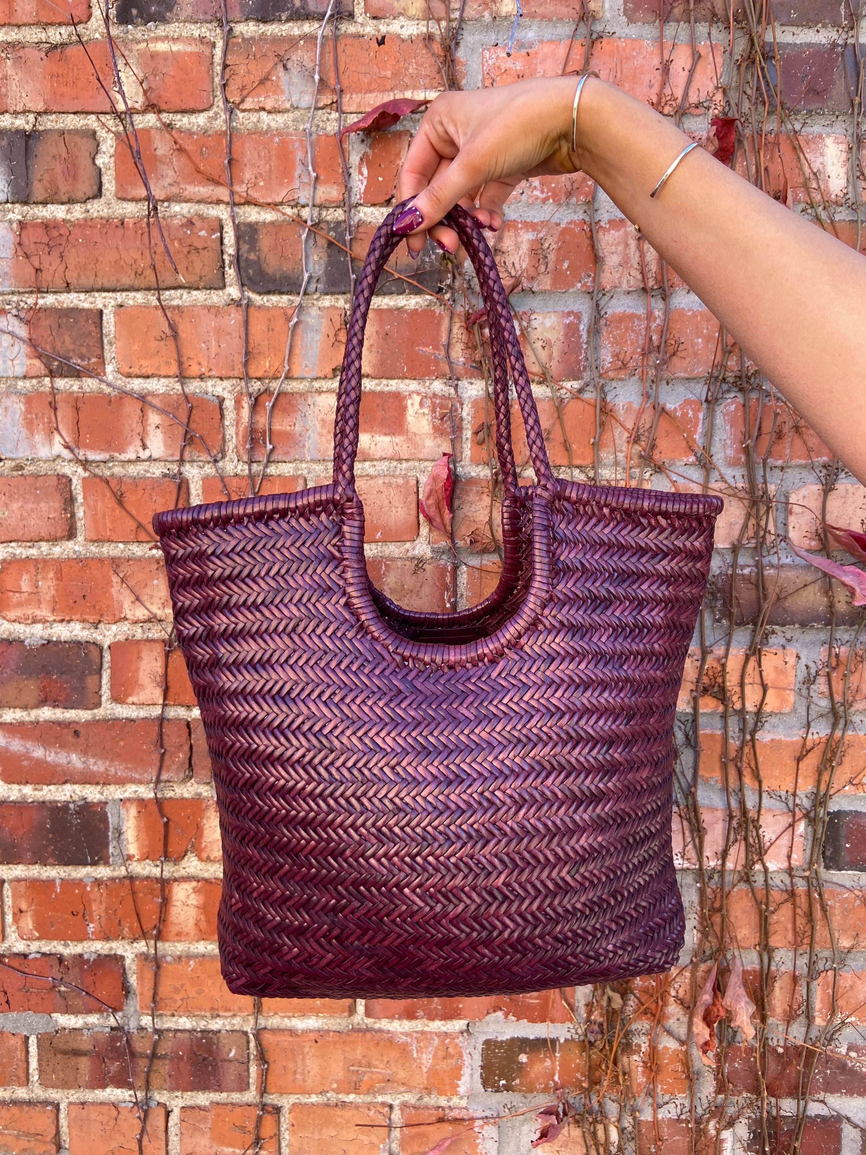 Dragon Diffusion NS Diagonal Triple Jump Woven Leather Bag