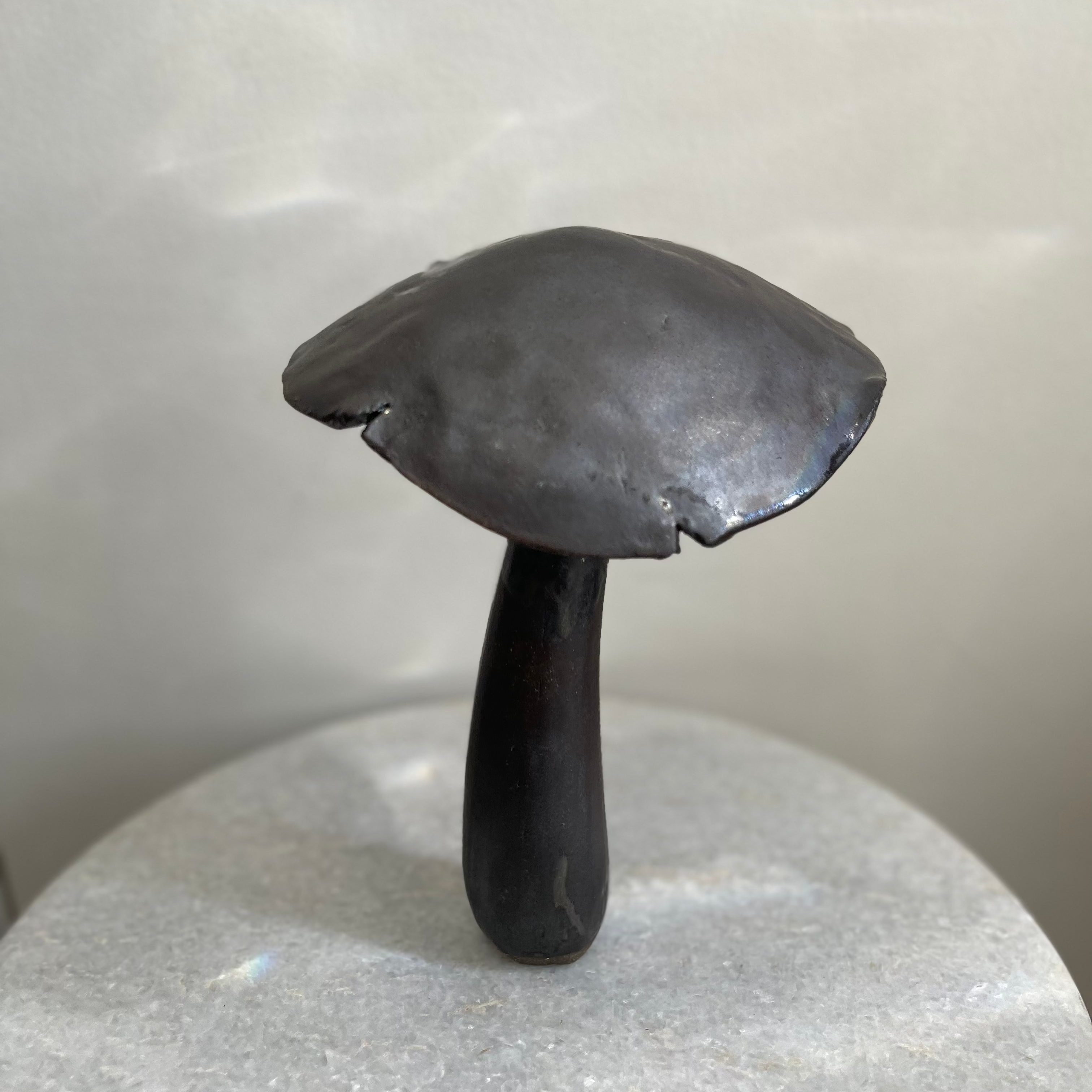 Handmade Ceramic King Oyster Mushroom Sculpture #2