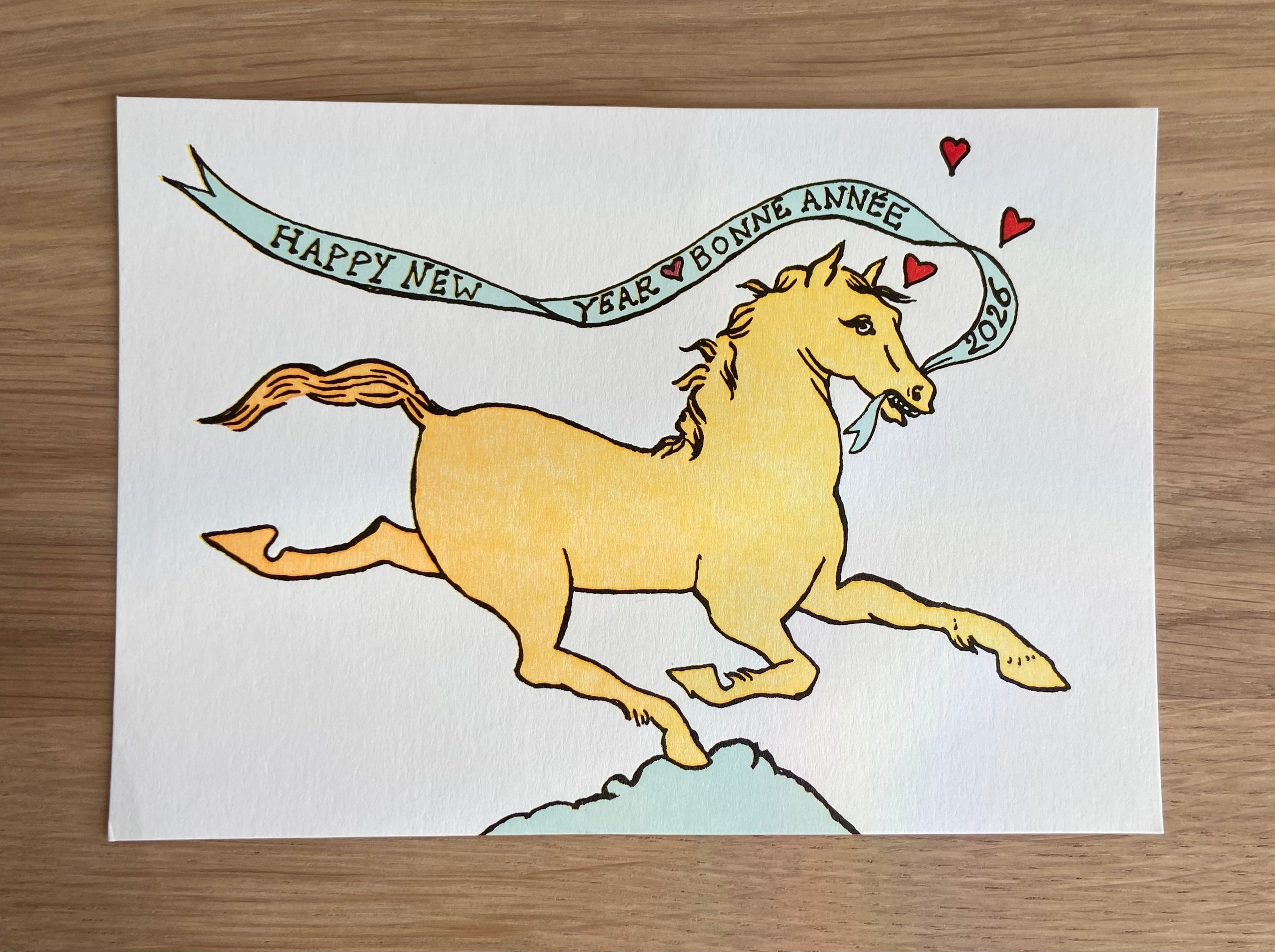 Astier de Villatte 2026 Horse Postcard