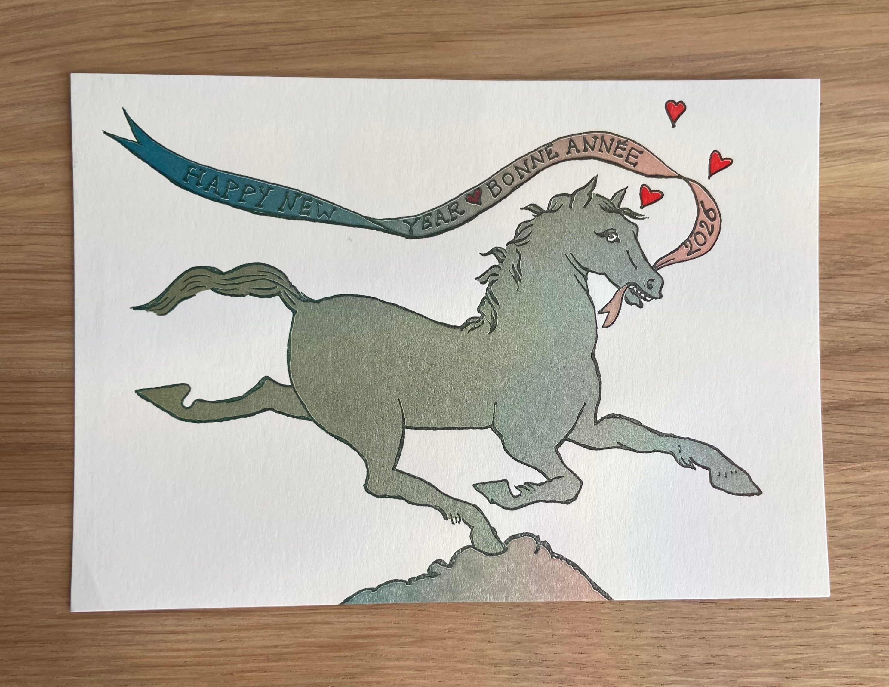 Astier de Villatte 2026 Horse Postcard